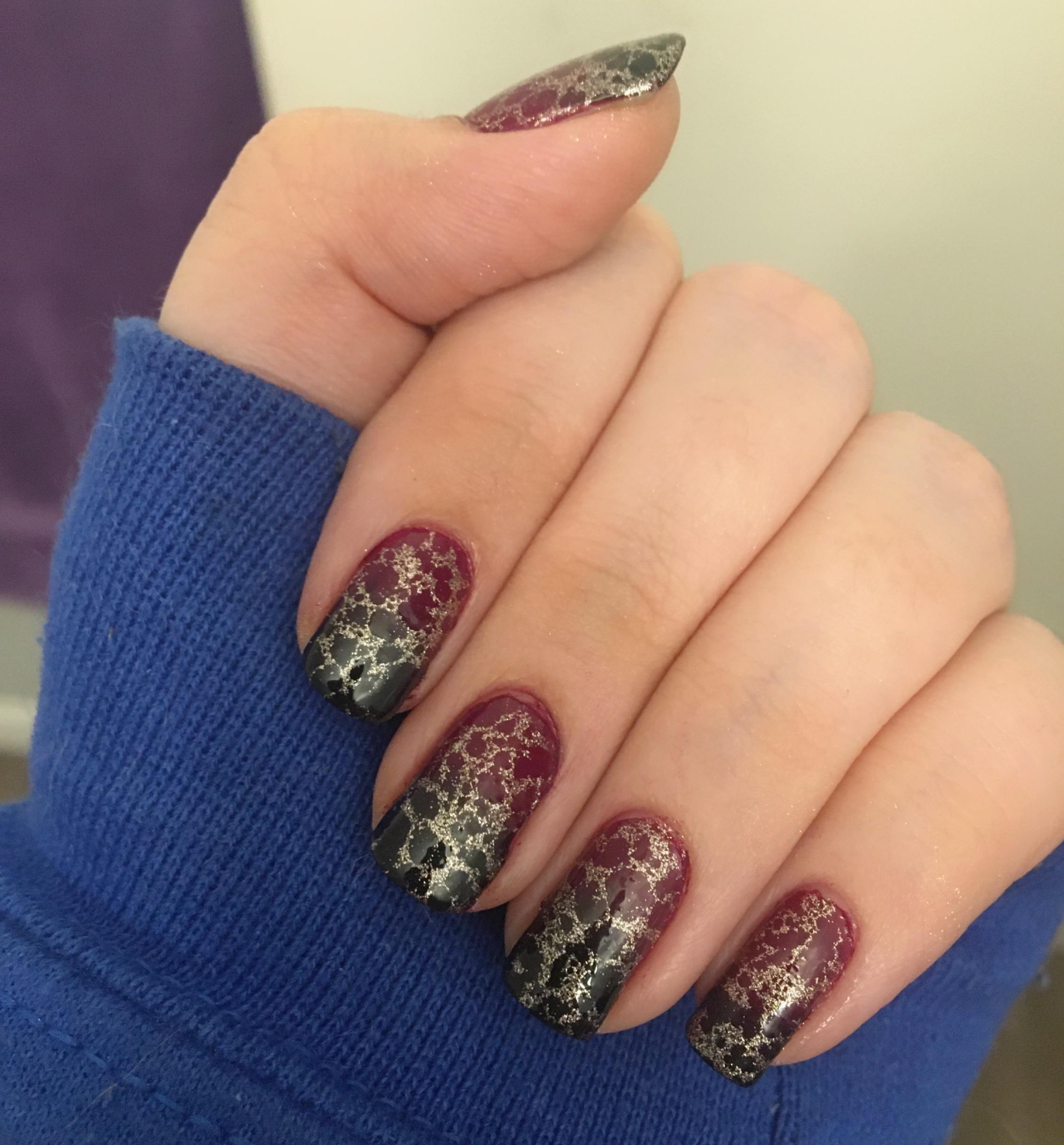 52 Gold And Black Ombre Nails Notorioustomo