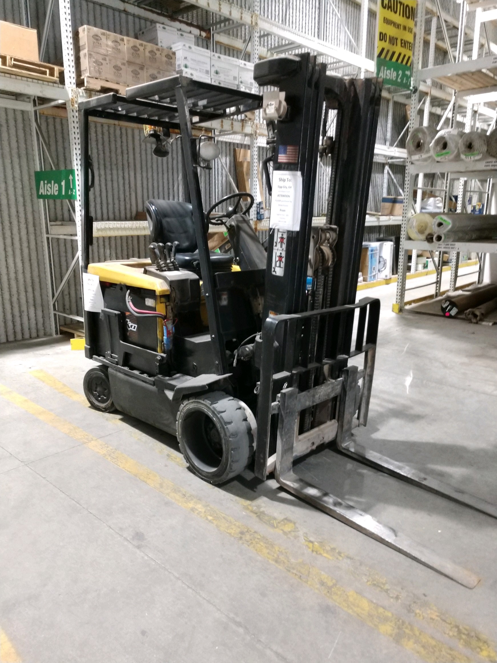 Special order forklift for a guest menards