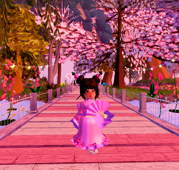 finally completed the cherry blossom set r/RoyaleHigh_Roblox