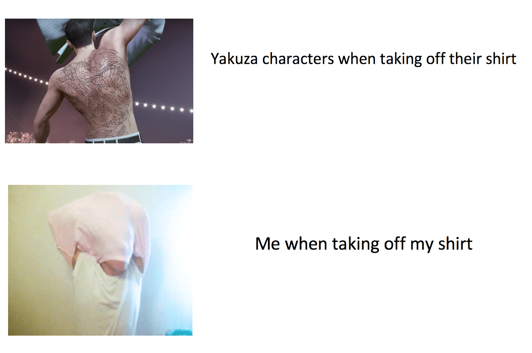 Take off your shirt r/yakuzagames