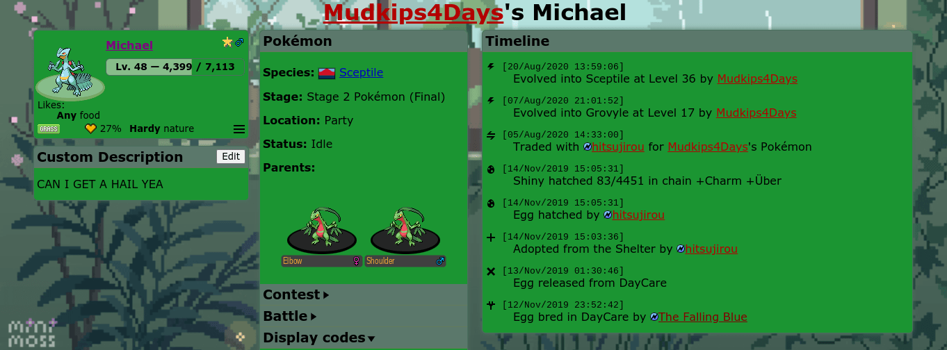 I play this REALLY fun fangame called PokeFarm Q, and when I finally