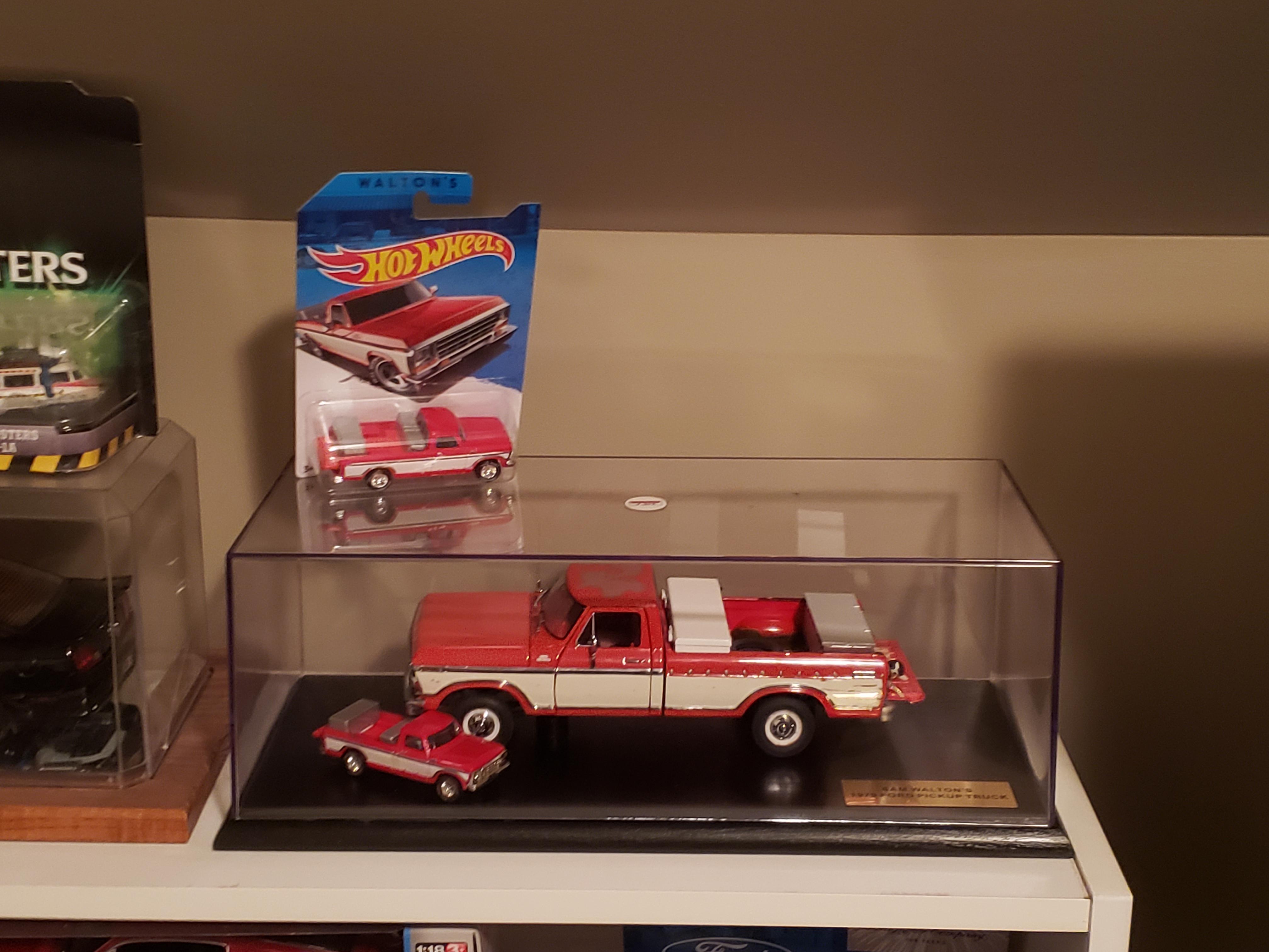 My Mini Sam Walton Truck Display (The loose Hot Wheels Truck is