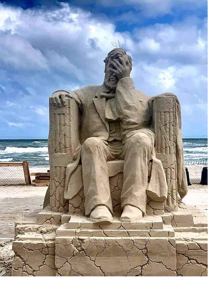 The winning sand sculpture of 2019’s Texas Sand Sculpture Festival r