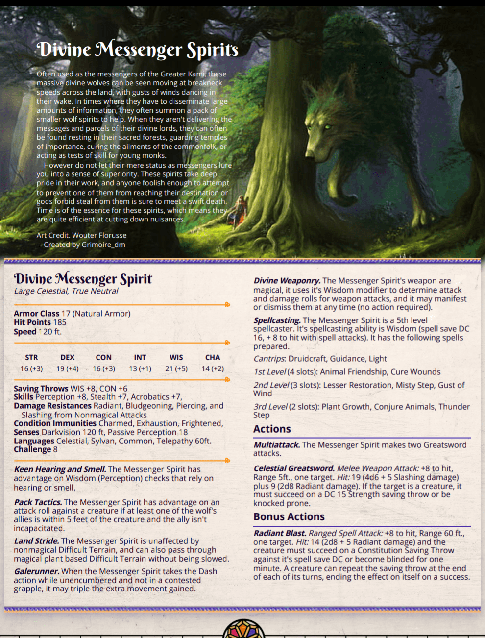 The Divine Messenger Spirit. A Celestial inspired by Elden Ring and