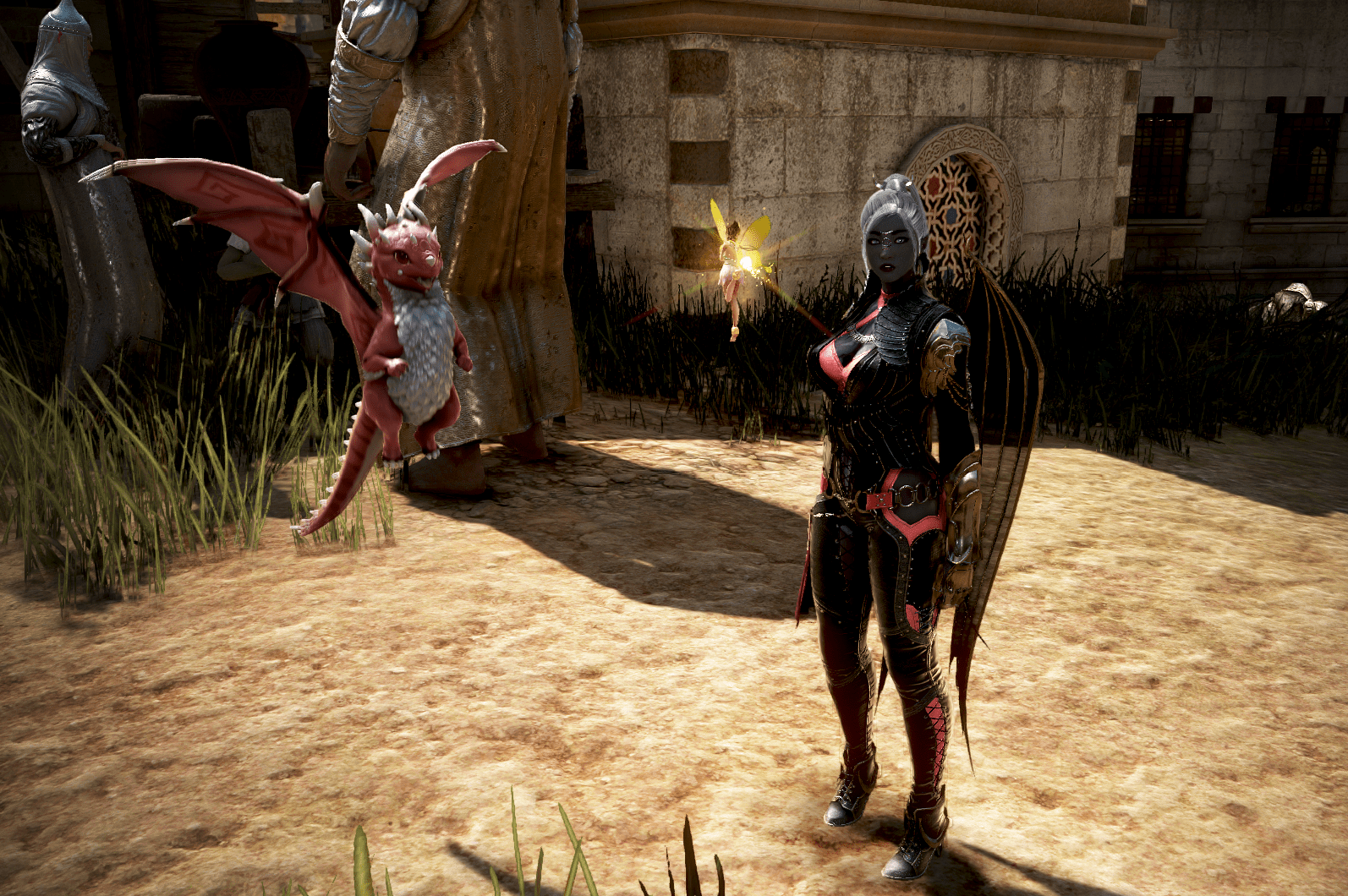 I finally got the baby dragon pet from Garmoth!! It is so cute. I am