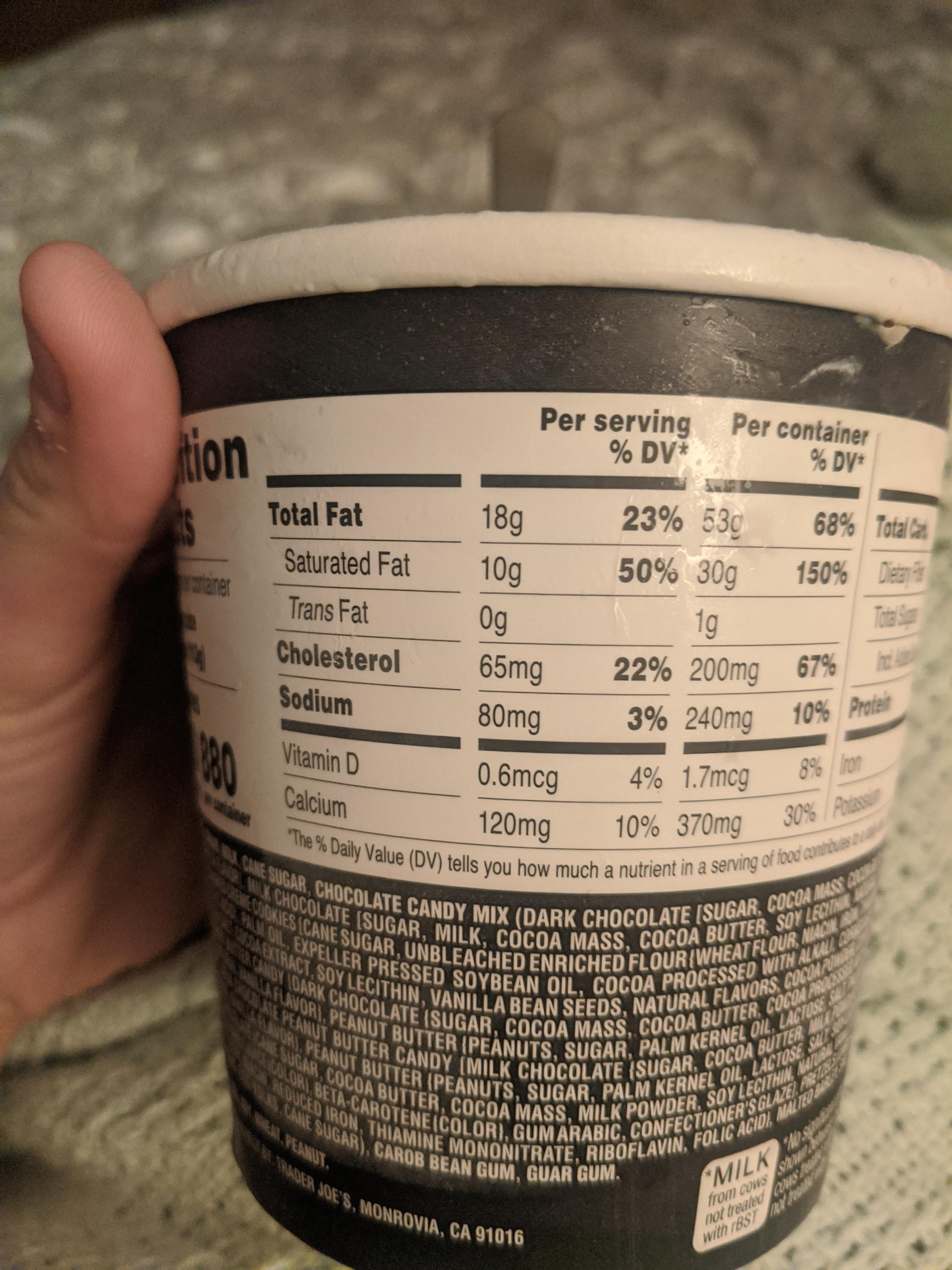 Is there such thing as healthy ice cream at trader joes? because woooow