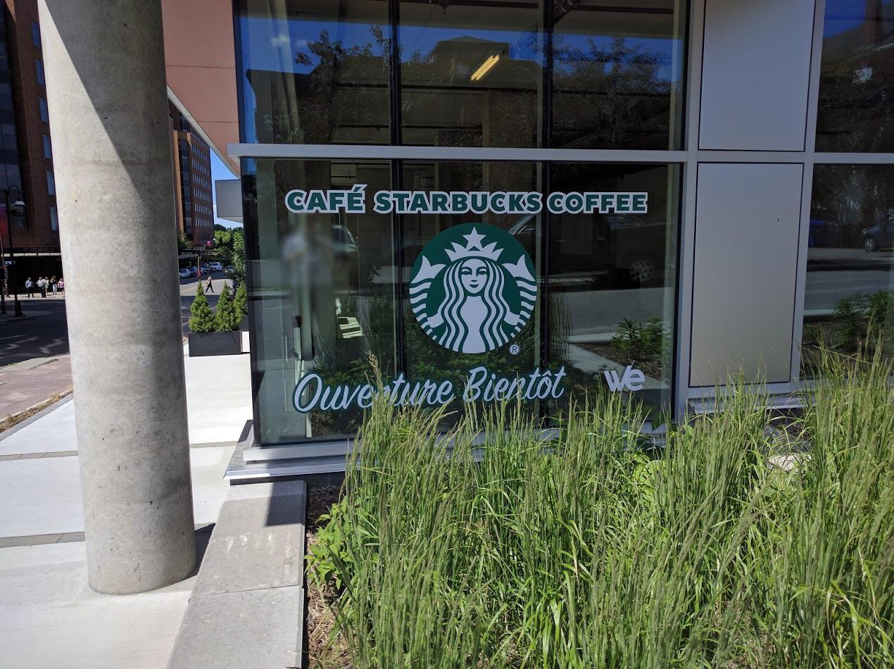 Starbucks opening soon in VieuxHull (SaintJacques and Wellington, in
