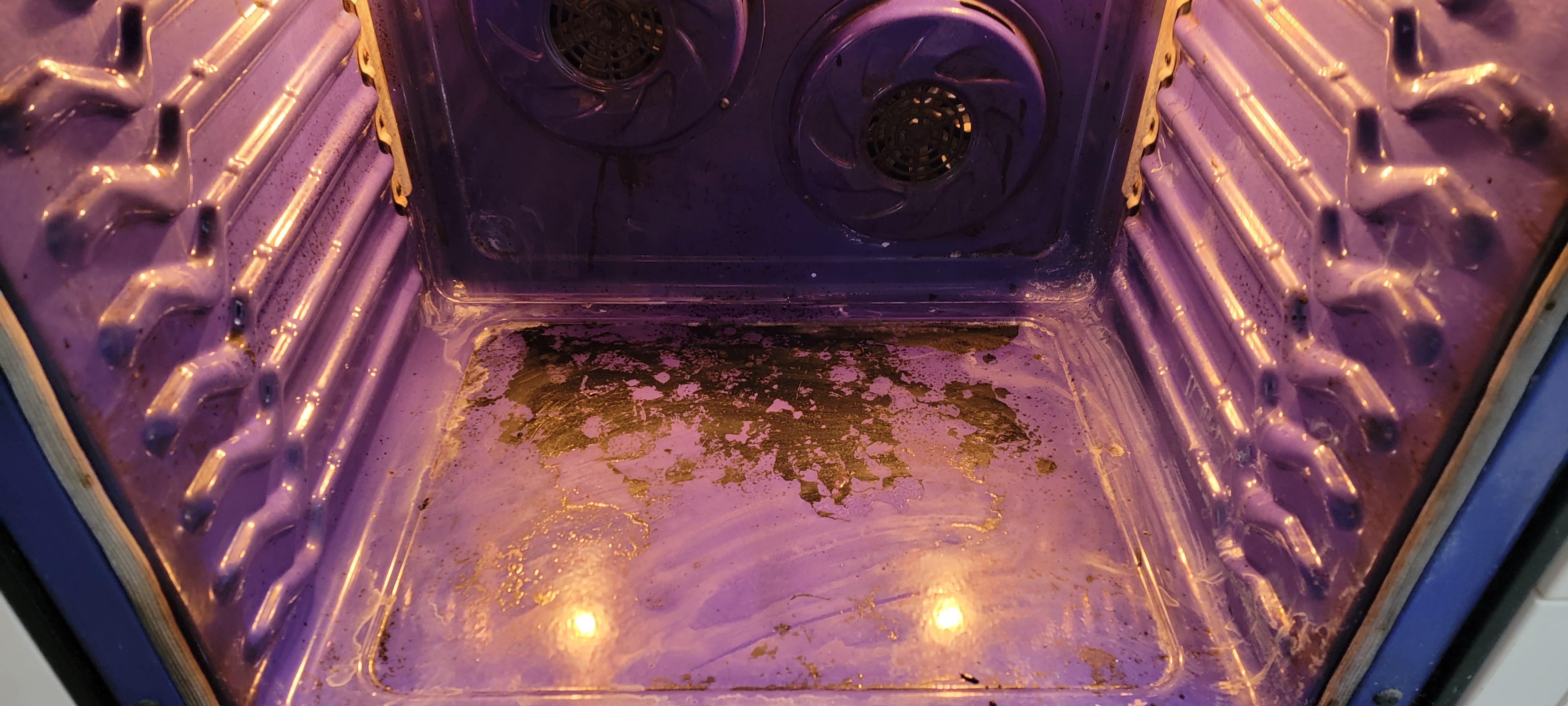 Baked on Oven Grease After the Self Clean r/CleaningTips