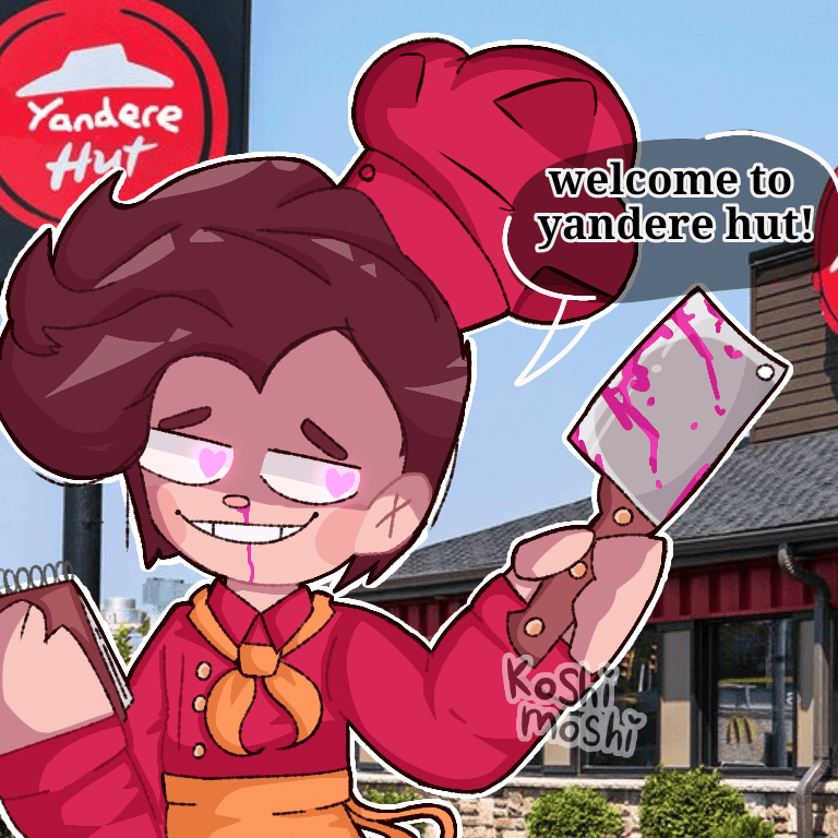 yandere hut (joke art) danganronpa