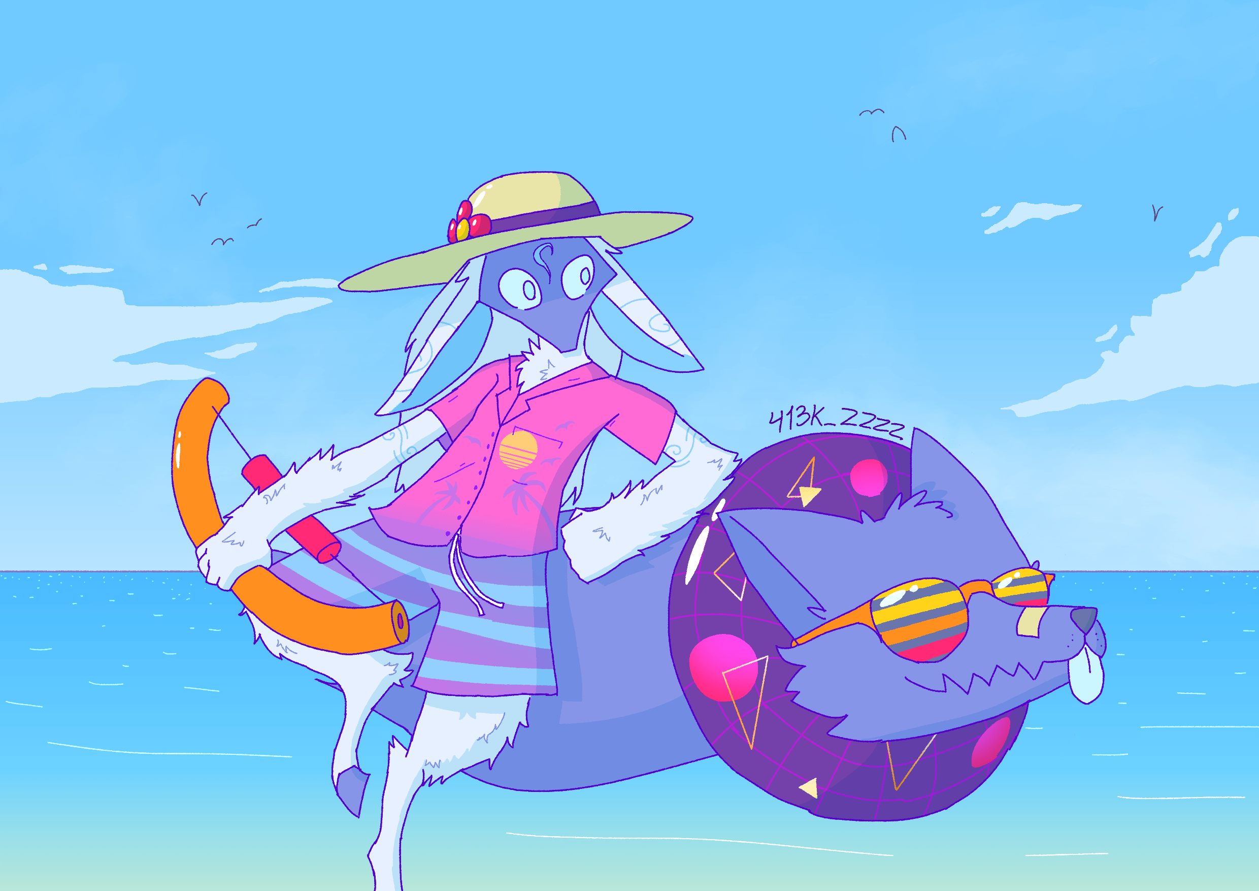 Did a Redraw of Pool Party Kindred r/Kindred