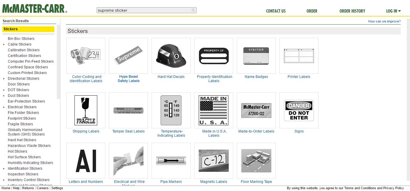 McMaster Carr actually does sell everything... r/FRC
