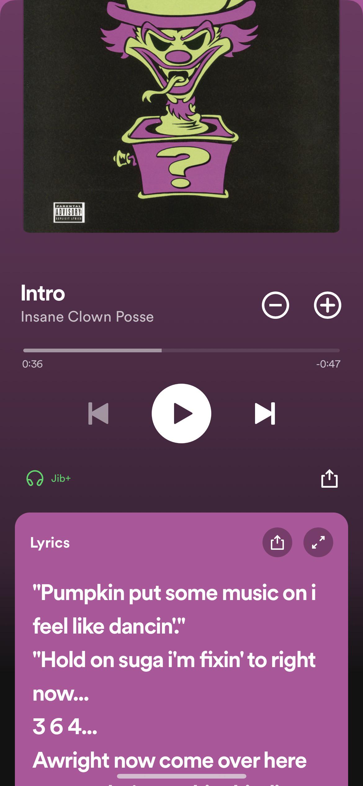 how come the lyrics on spotify for riddle box intro is the great
