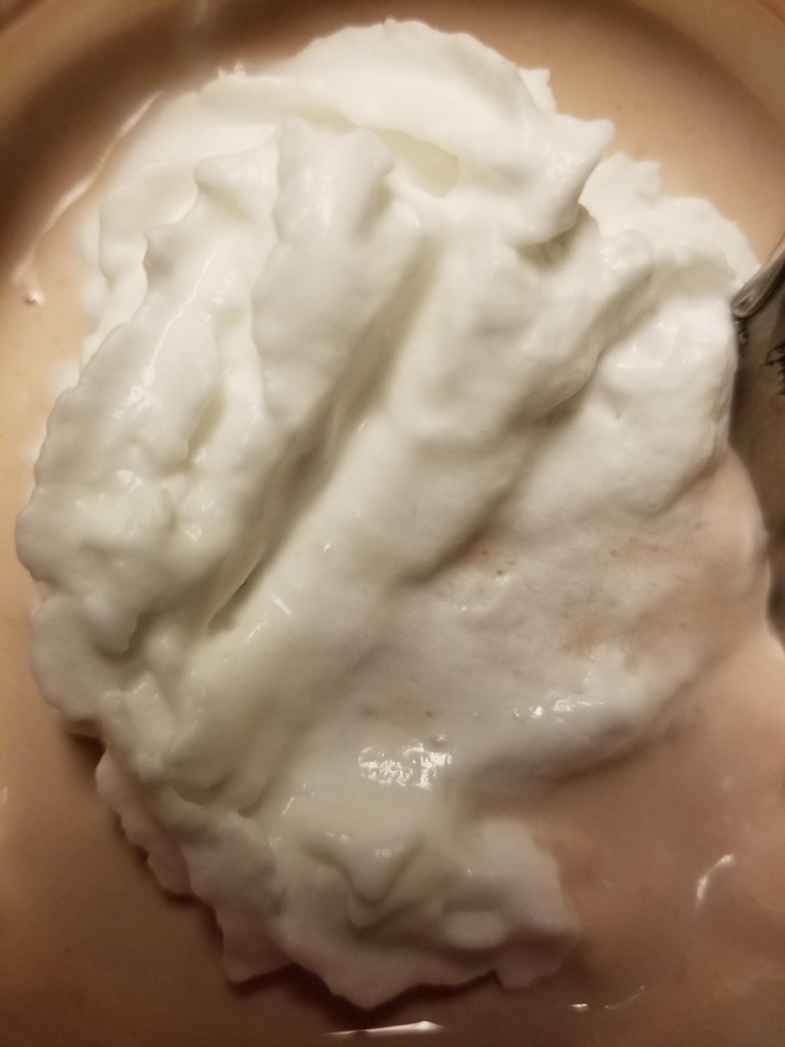 Silk almond milk strawberry yogurt&reddi wip coconut milk r