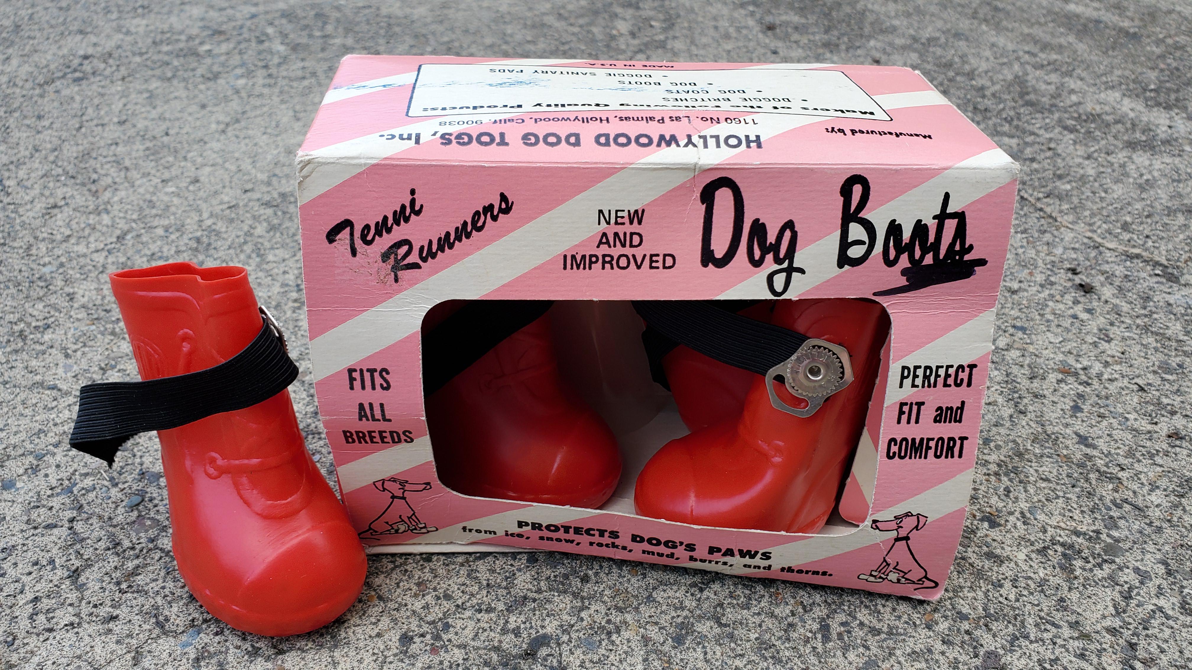 So, I found vintage dog boots today. The company also makes Doggie