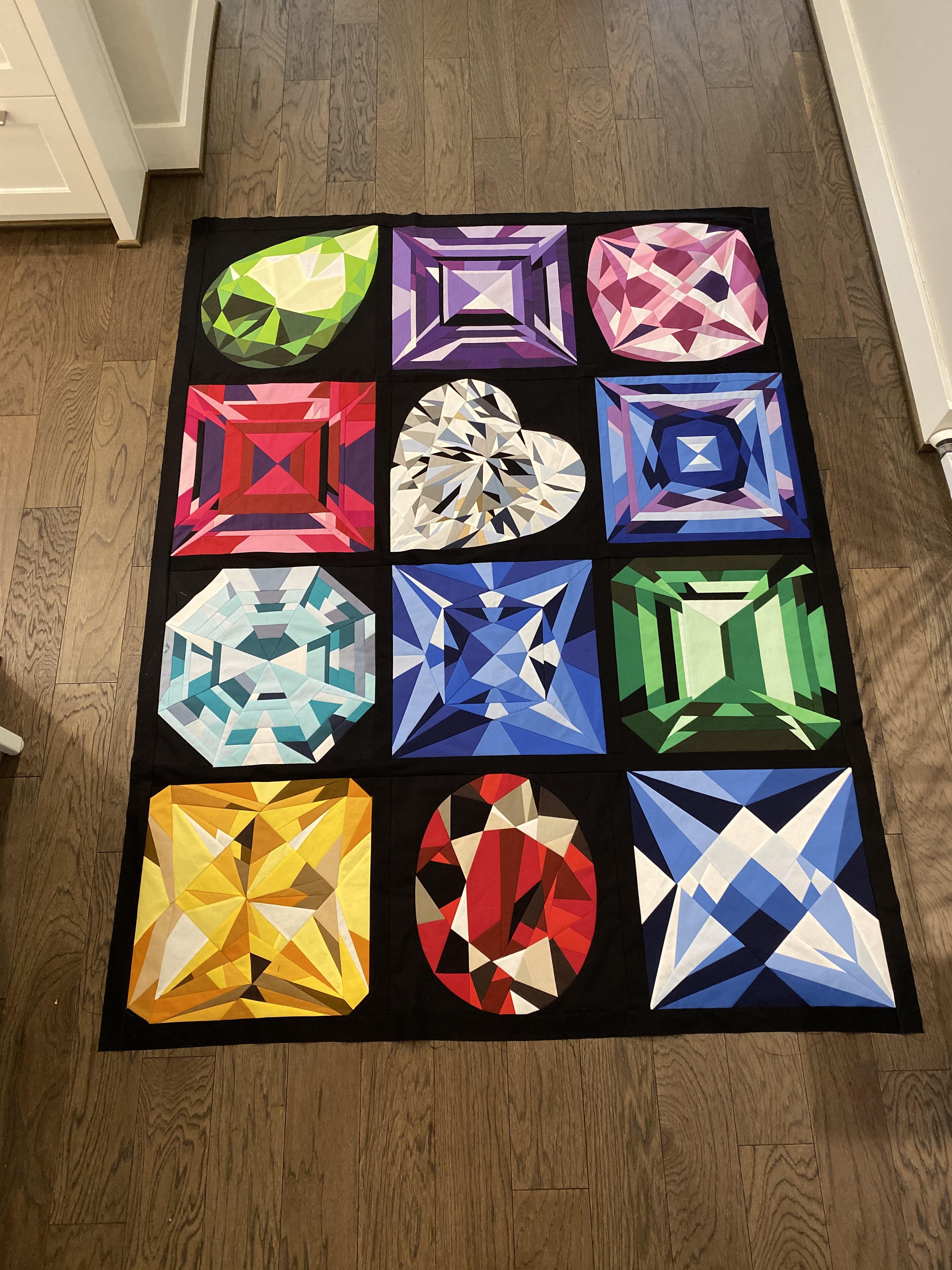 Gemstone Quilt Complete! r/stevenuniverse