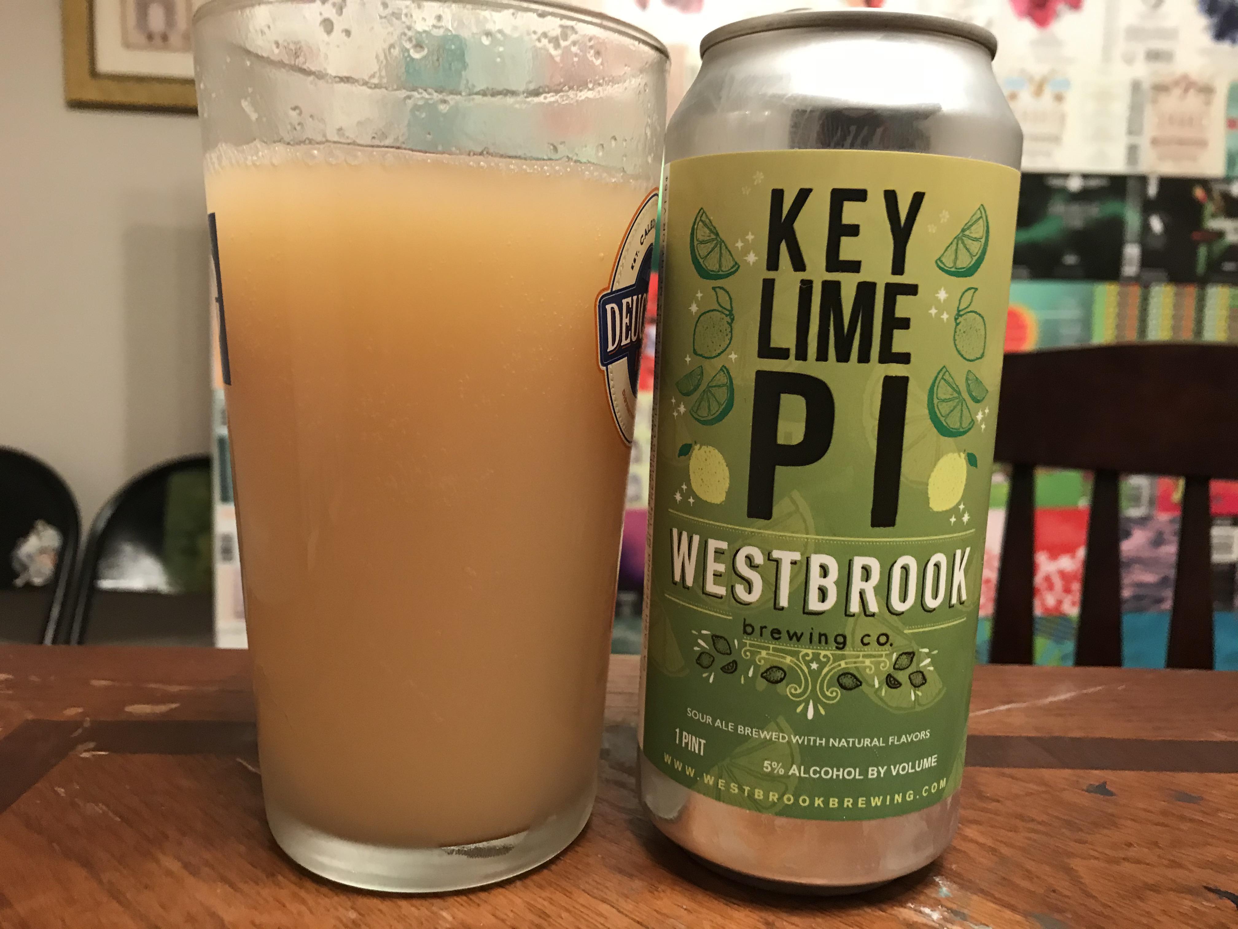 Key Lime PI by Westbrook brewing a sour ale with 22 key lime pies for