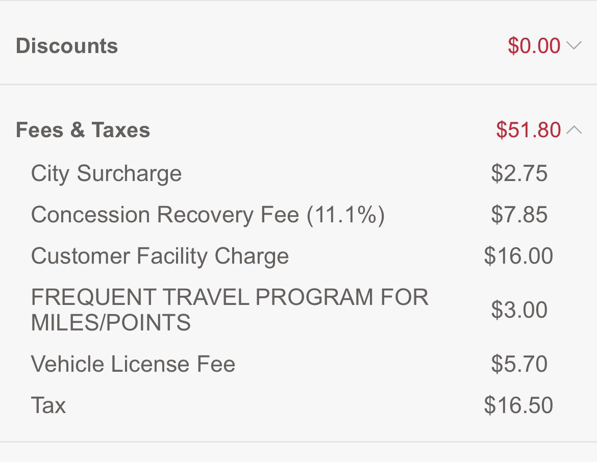 Watch out for those rental car fees ! r/unitedairlines