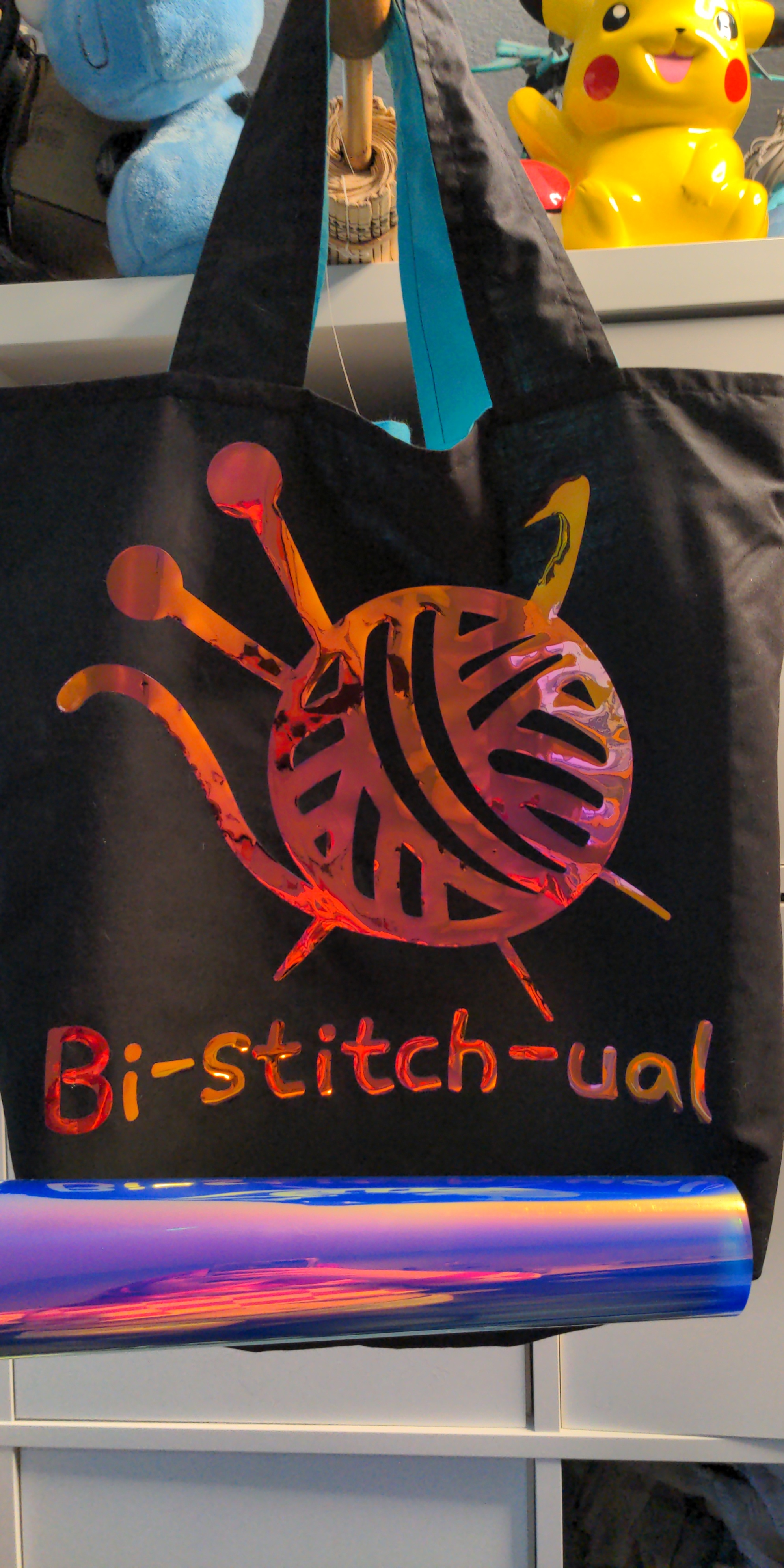 Can anyone tell me why the holographic iron on vinyl changed color when