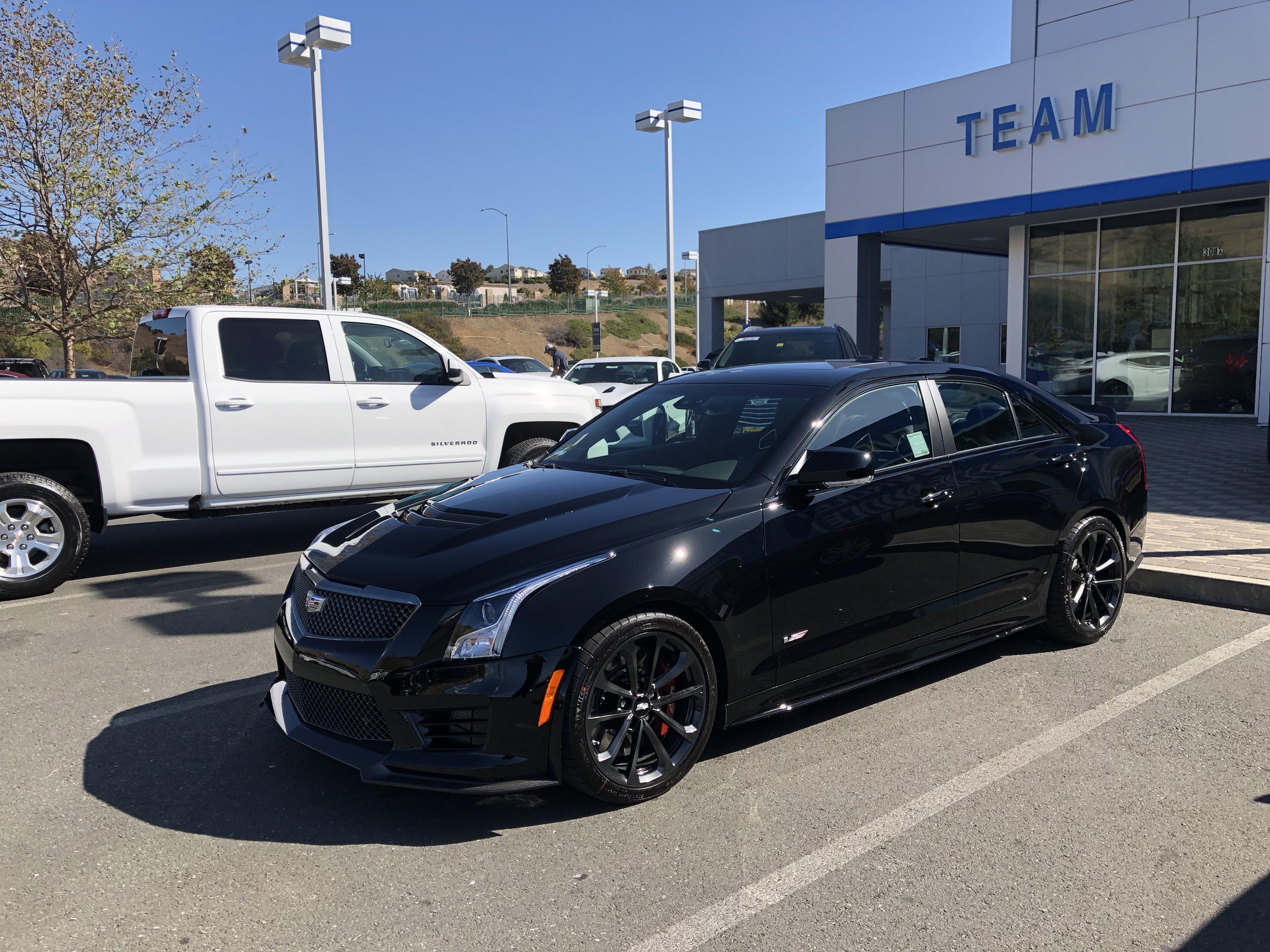 Picked up my first V car today! 2017 ATSV with Carbon Black Package