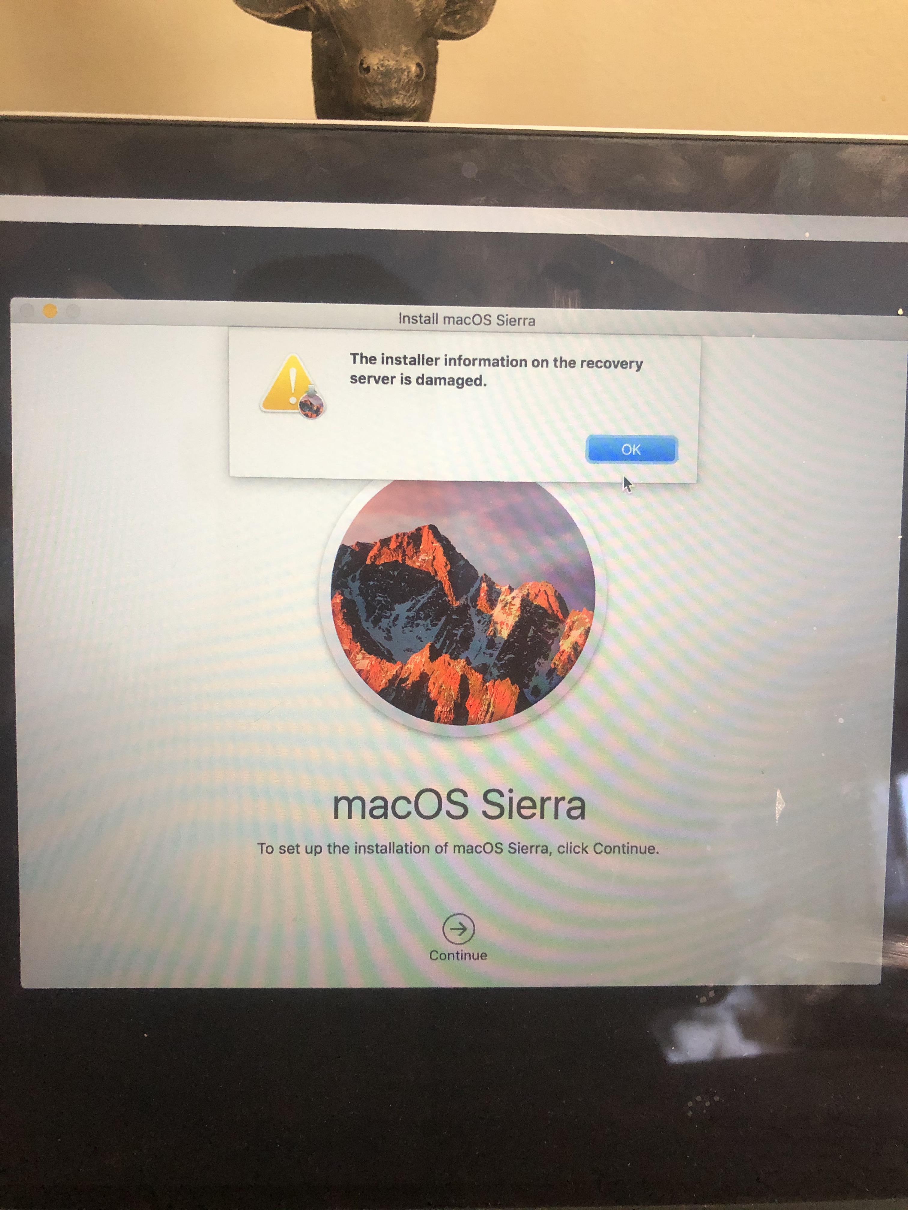 Woke up to black screen with question mark folder... followed advice to