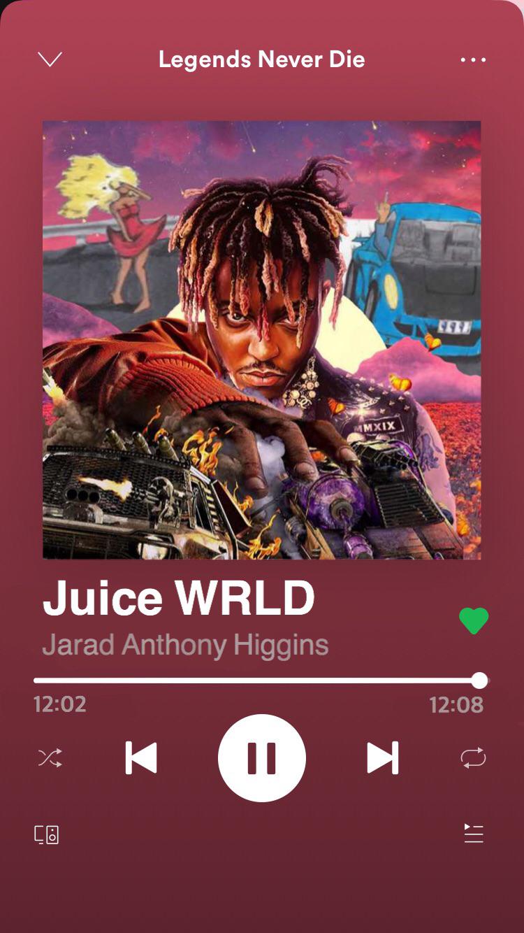 Made a Spotify kinda thing. Long live Juice WRLD. Legends never die