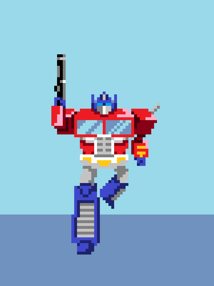 Optimus Prime Pixel Art transformers