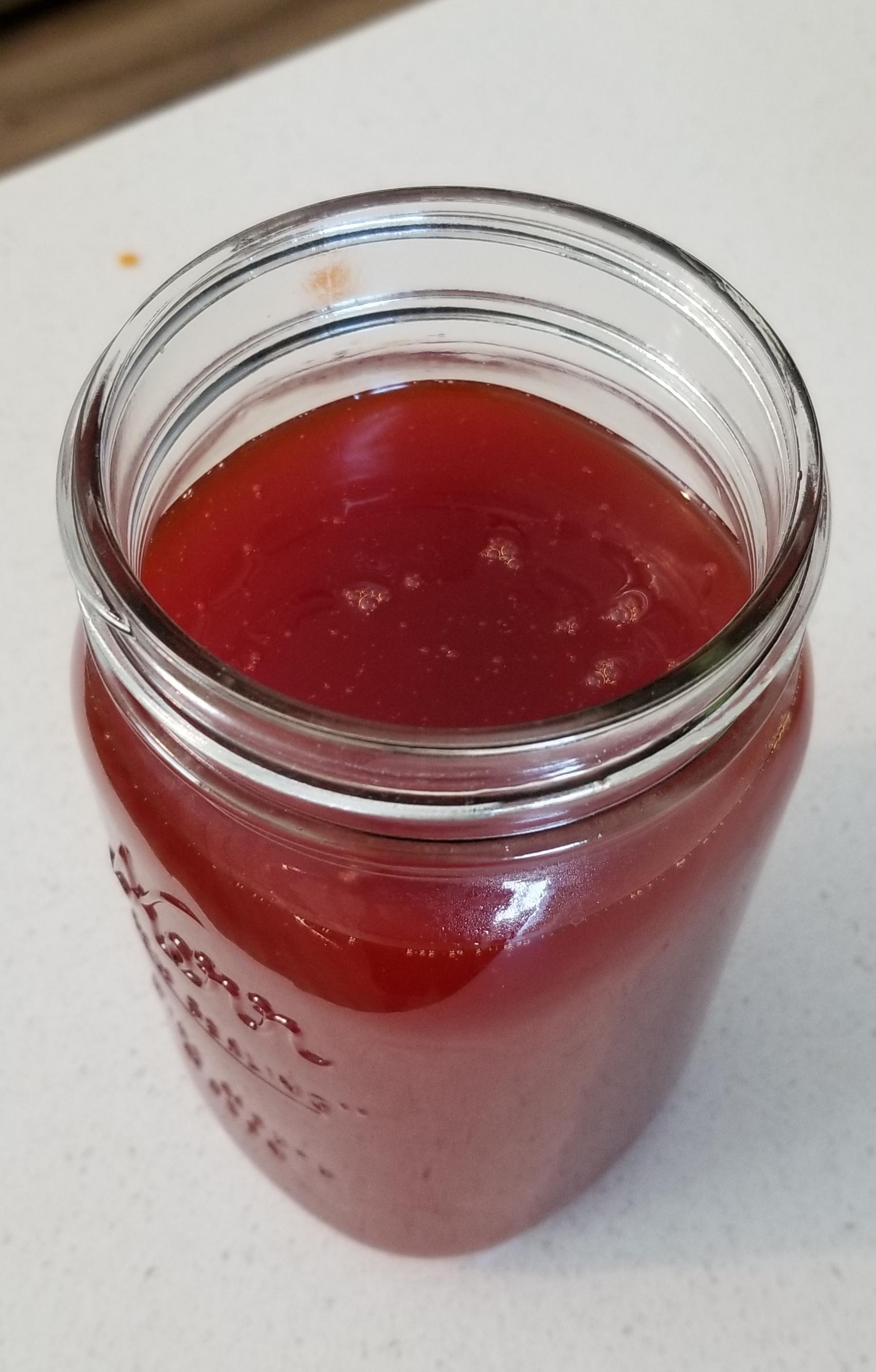 Homemade bird's eye chili honey r/hotsaucerecipes
