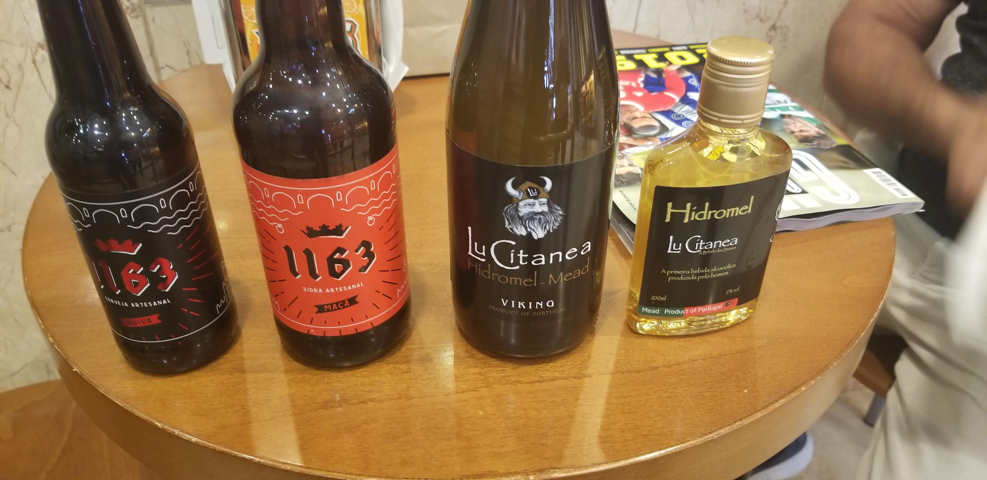 Portuguese Honeywine and Honey Beer on the right. r/mead