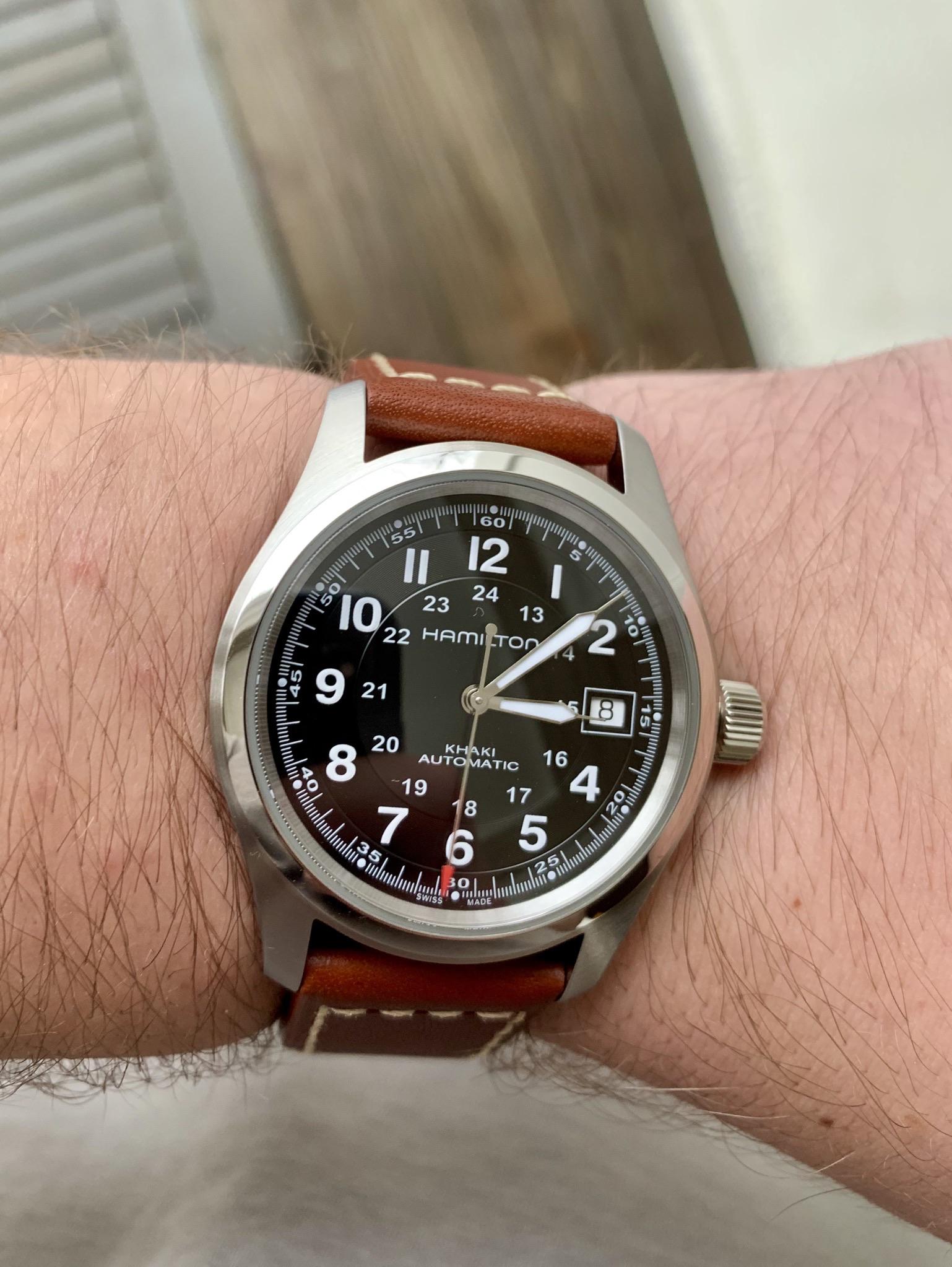 [Hamilton khaki field] My first Swiss automatic r/Watches