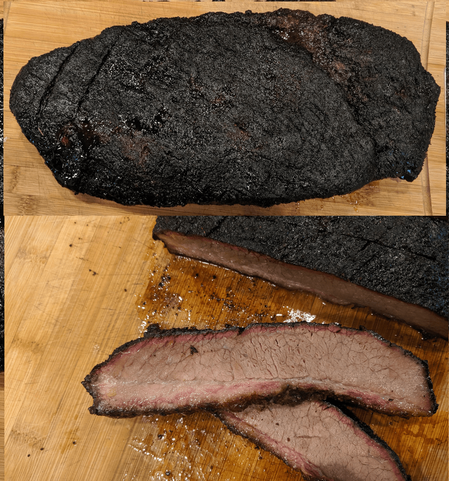 Smoked brisket on weber 22" kettle grill r/BBQ