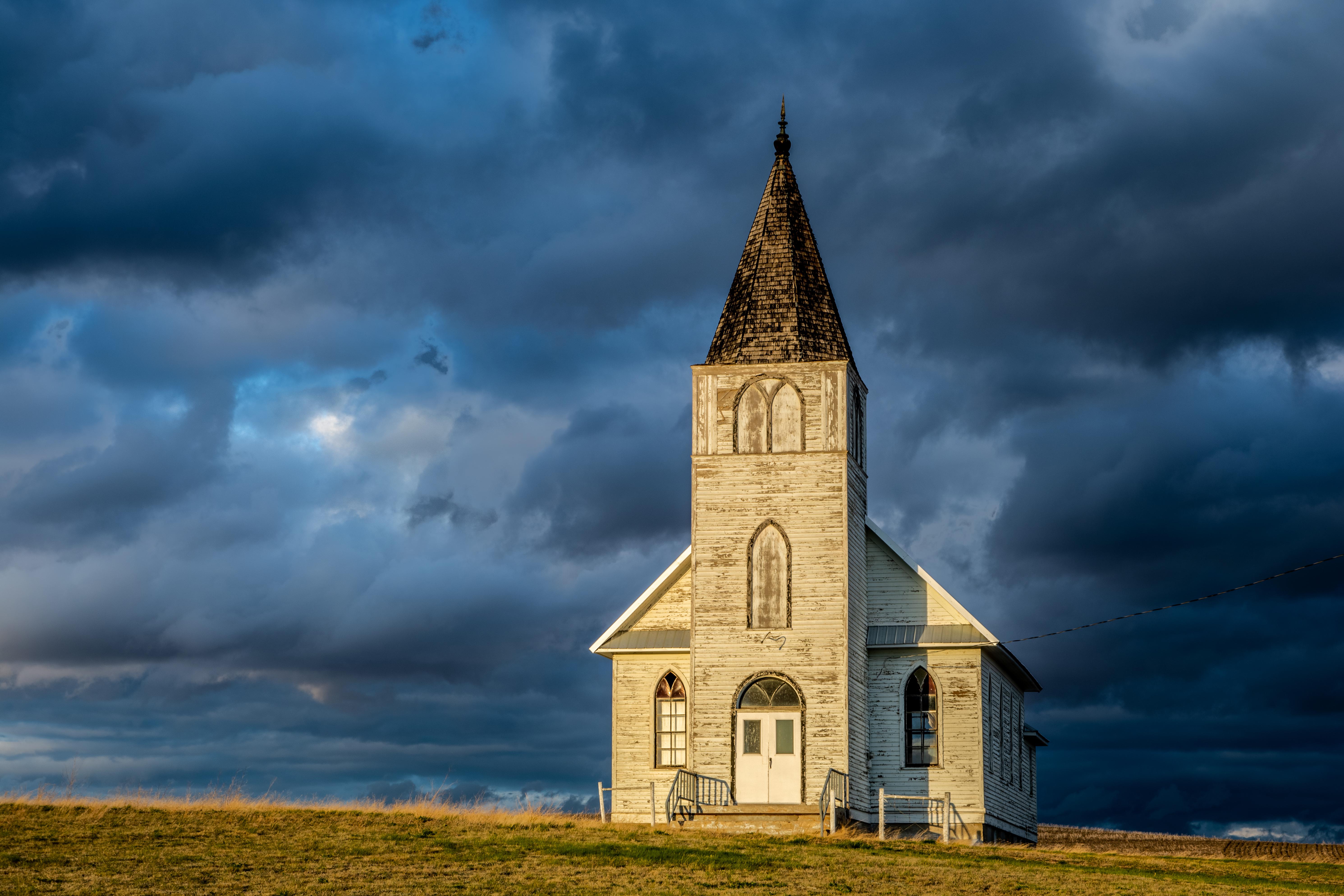 Abandoned Church right after a storm. (OC) r/abandoned