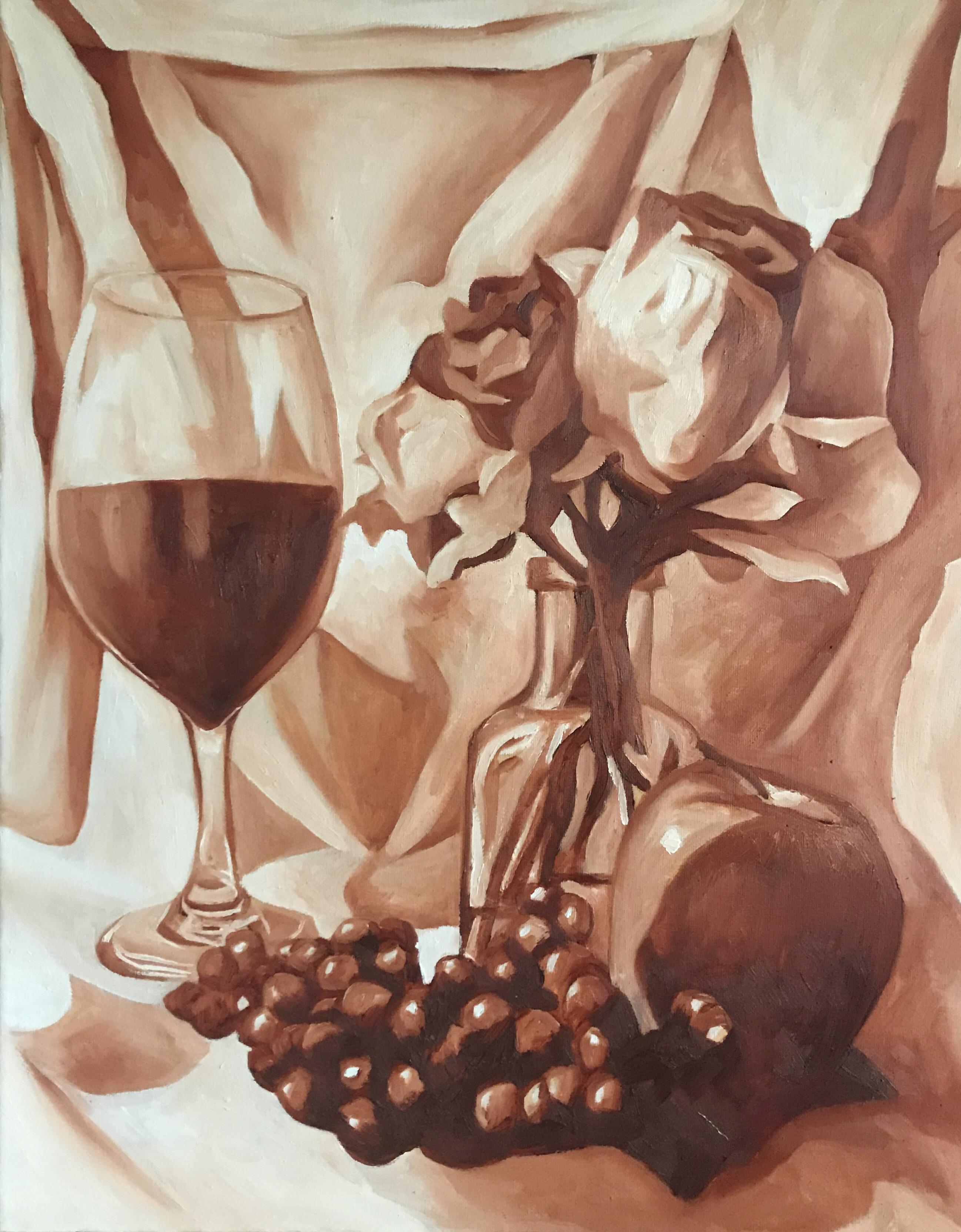 Working on several still life painting; this is one of them so far