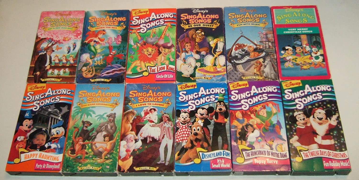 Disney's SingAlong Song VHS Tapes r/nostalgia