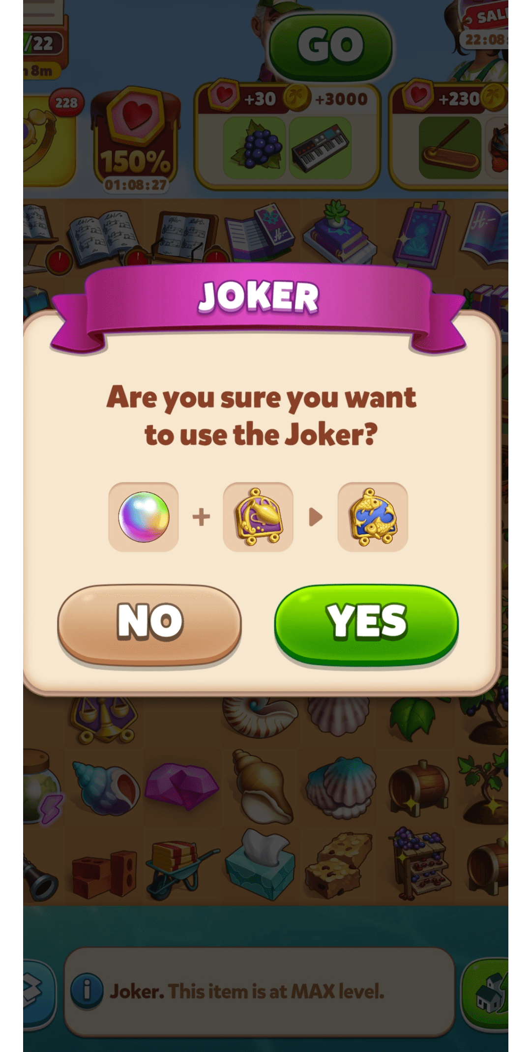 New popup when using joker r/TravelTown