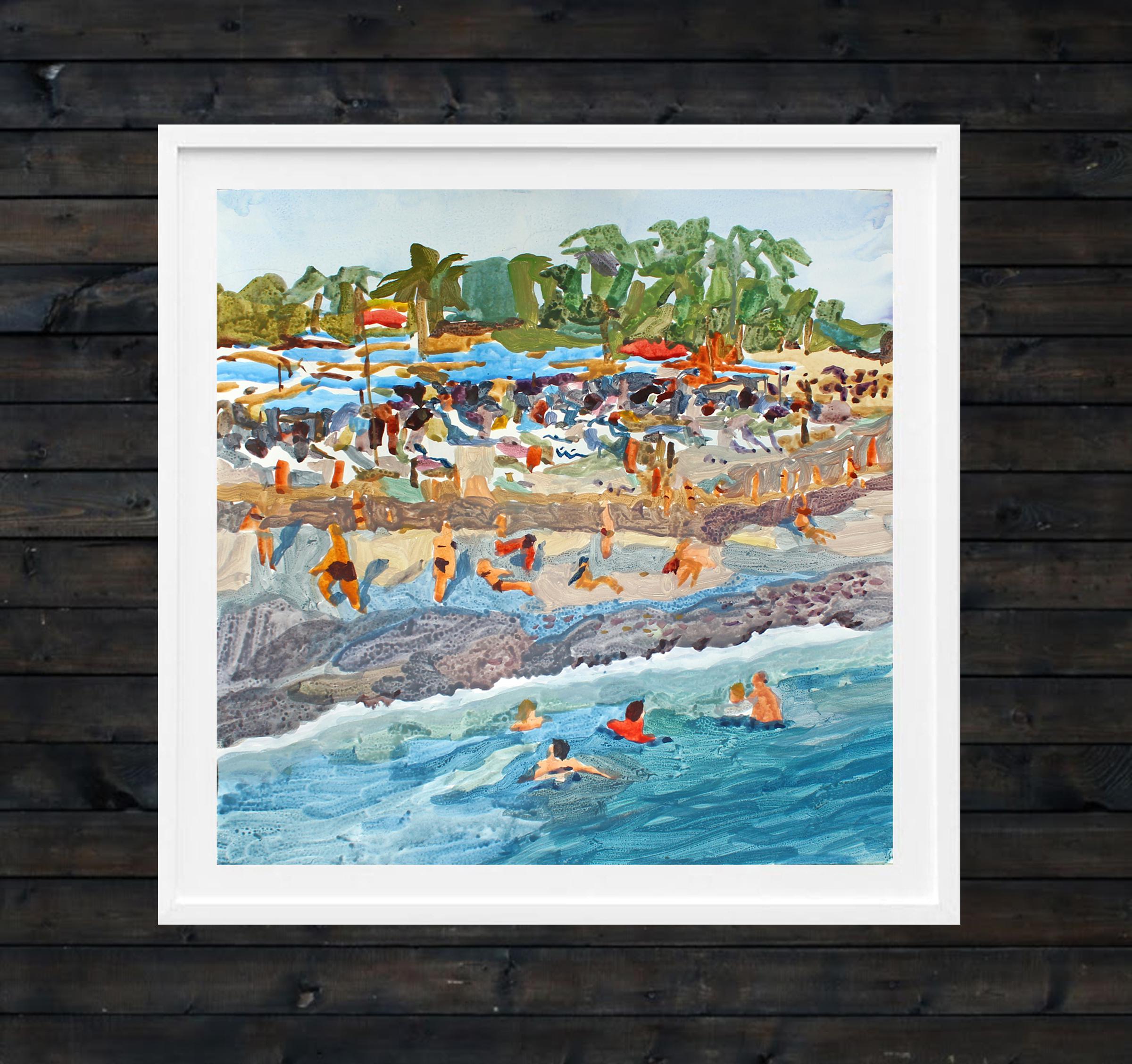 Beach San Diego Art Original Watercolor, please, check out a new item