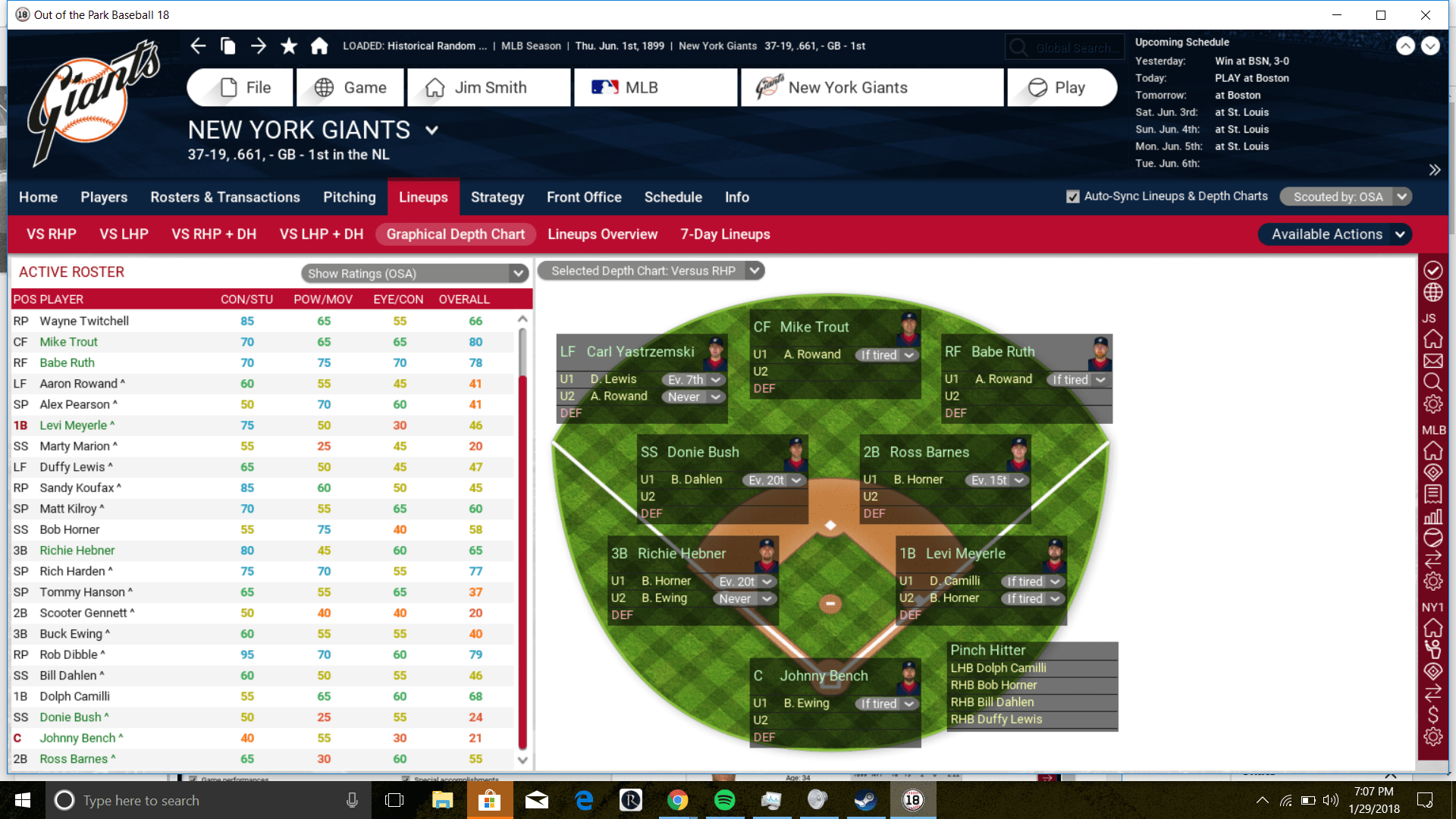 Greatest Outfield Ever? (Random Debut League) r/OOTP