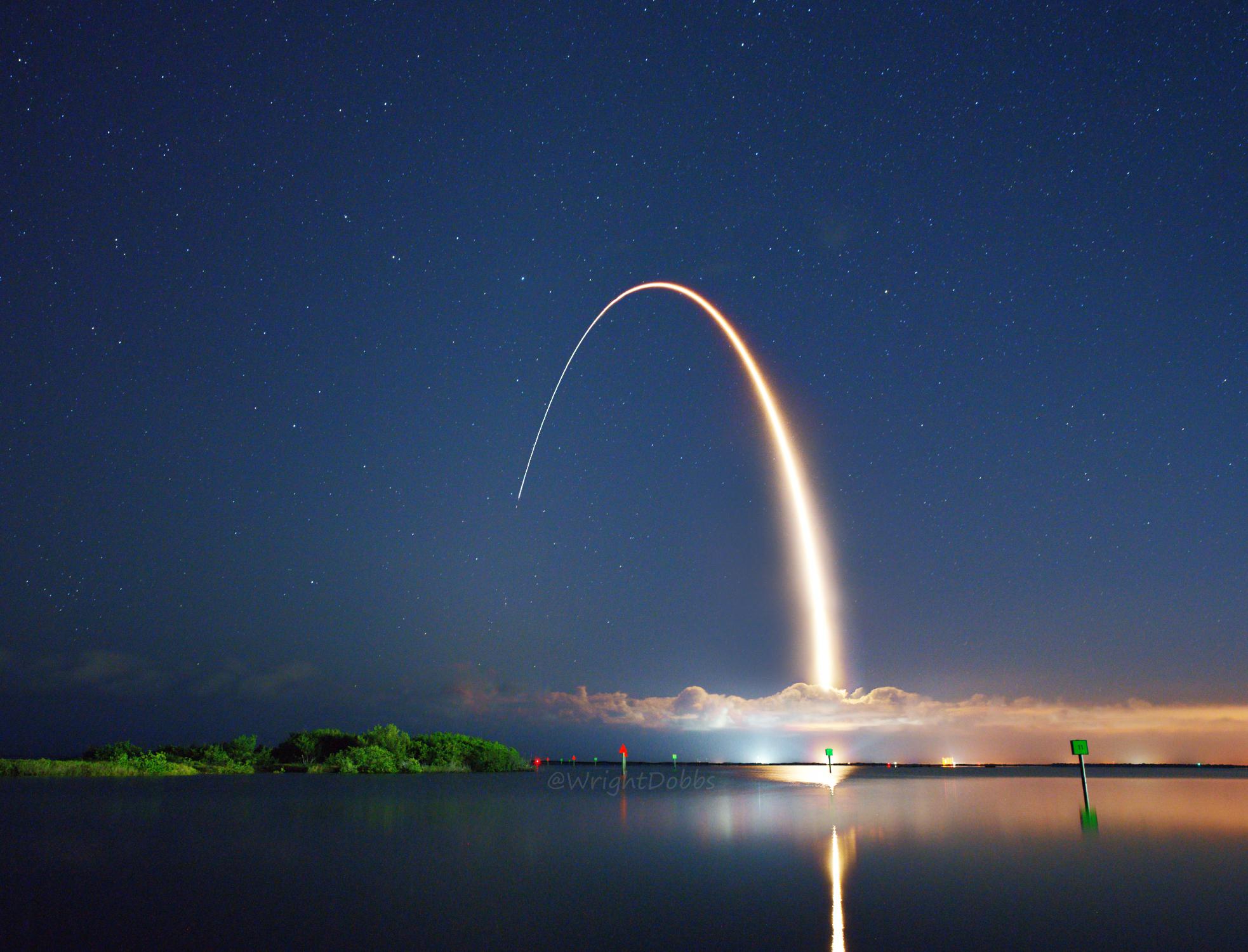 Rocket Launch from Florida taken with Long Exposure Photography r
