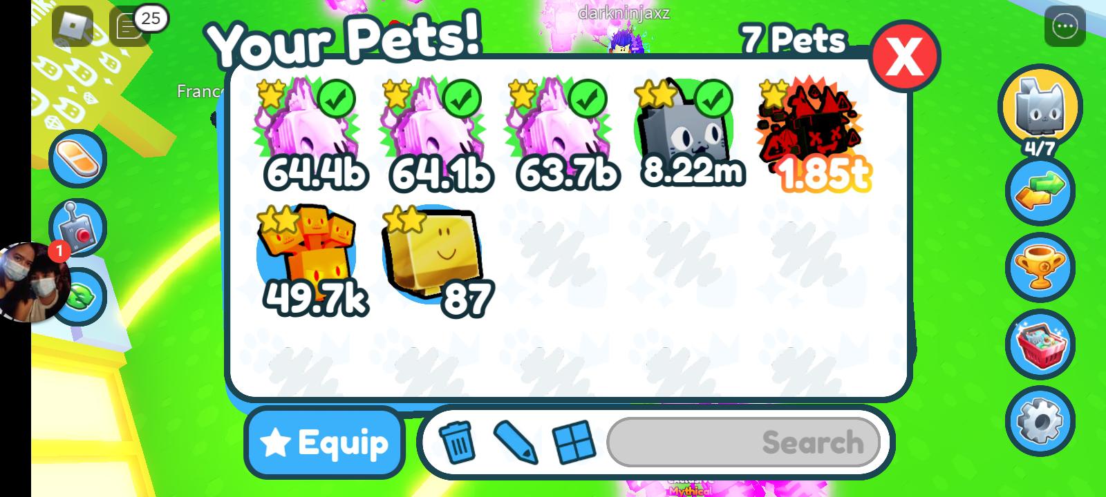 OFFER FOR POG CAT AND GHOUL HORSE GEMS OR PETS r/PetSimulatorX