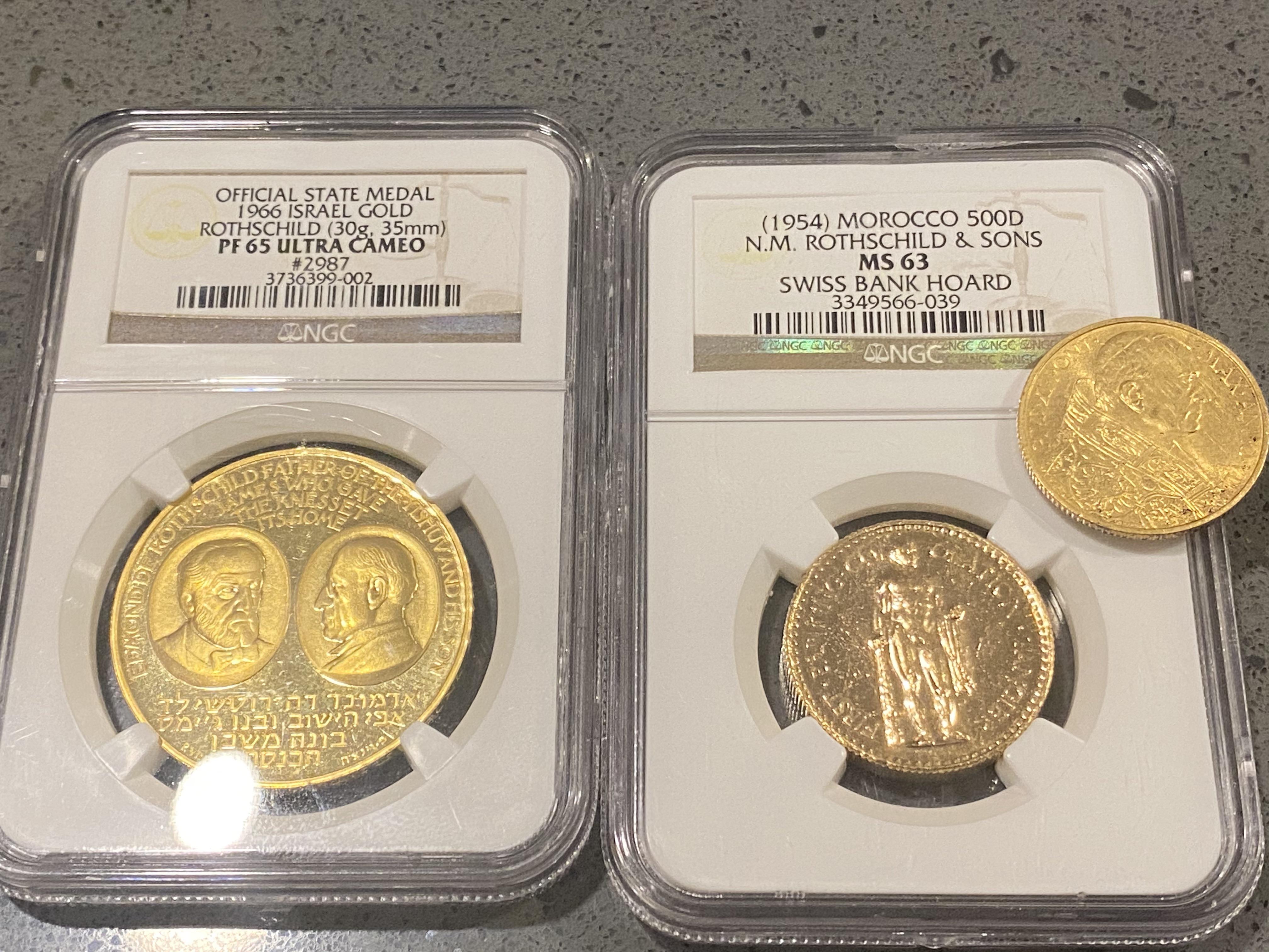 Rothschild from the 50’sand 60’s and Vatican gold from