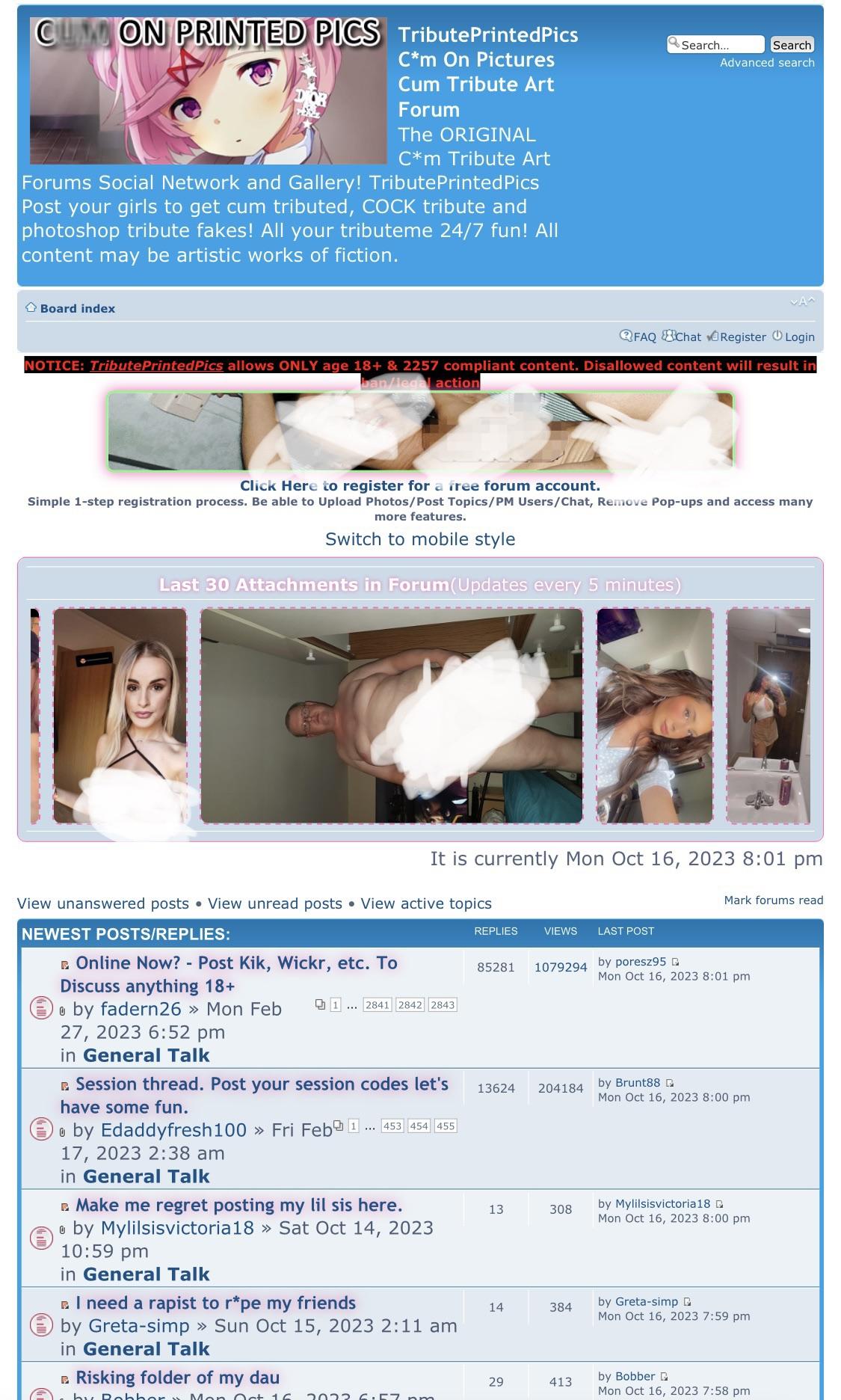 Cumonprintedpics was not Removed from the Web, Merely Reincarnated… : r