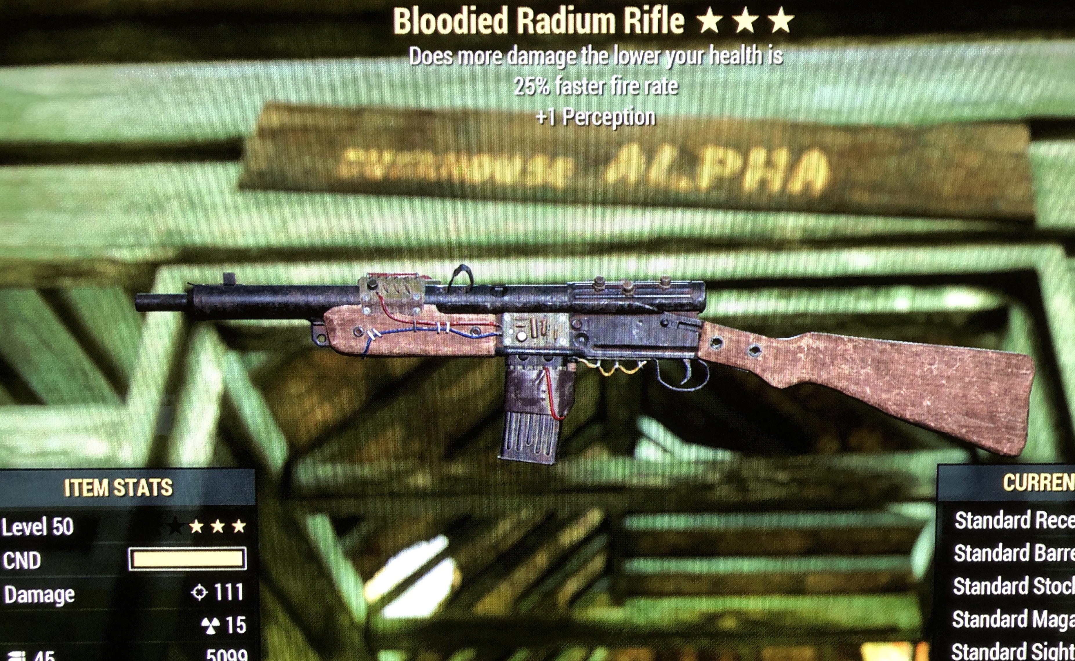 [Price Check] BFFR Radium Rifle (XB1) r/Market76