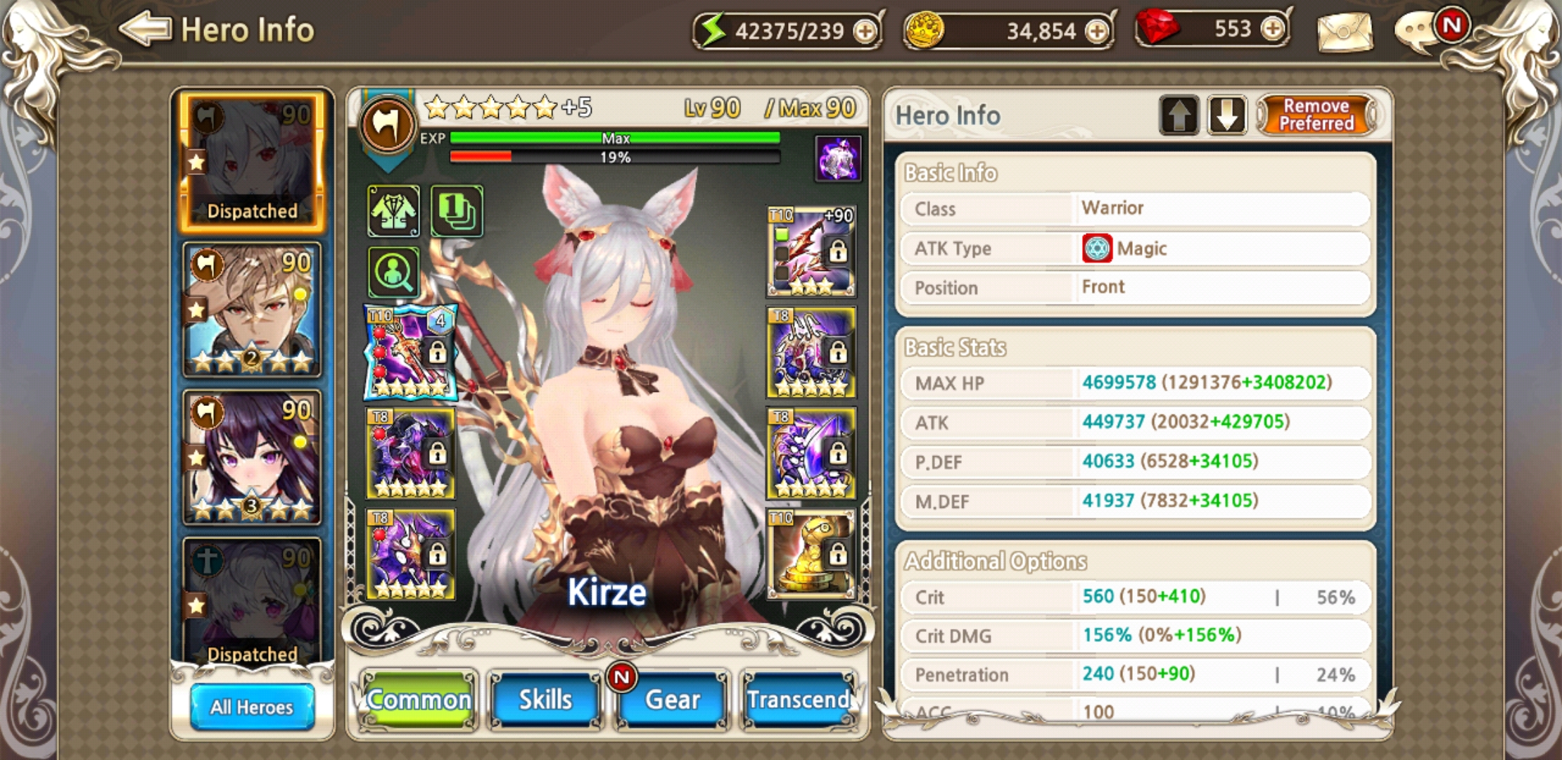 My first 5* ever, proud of her anything for Kirzesan