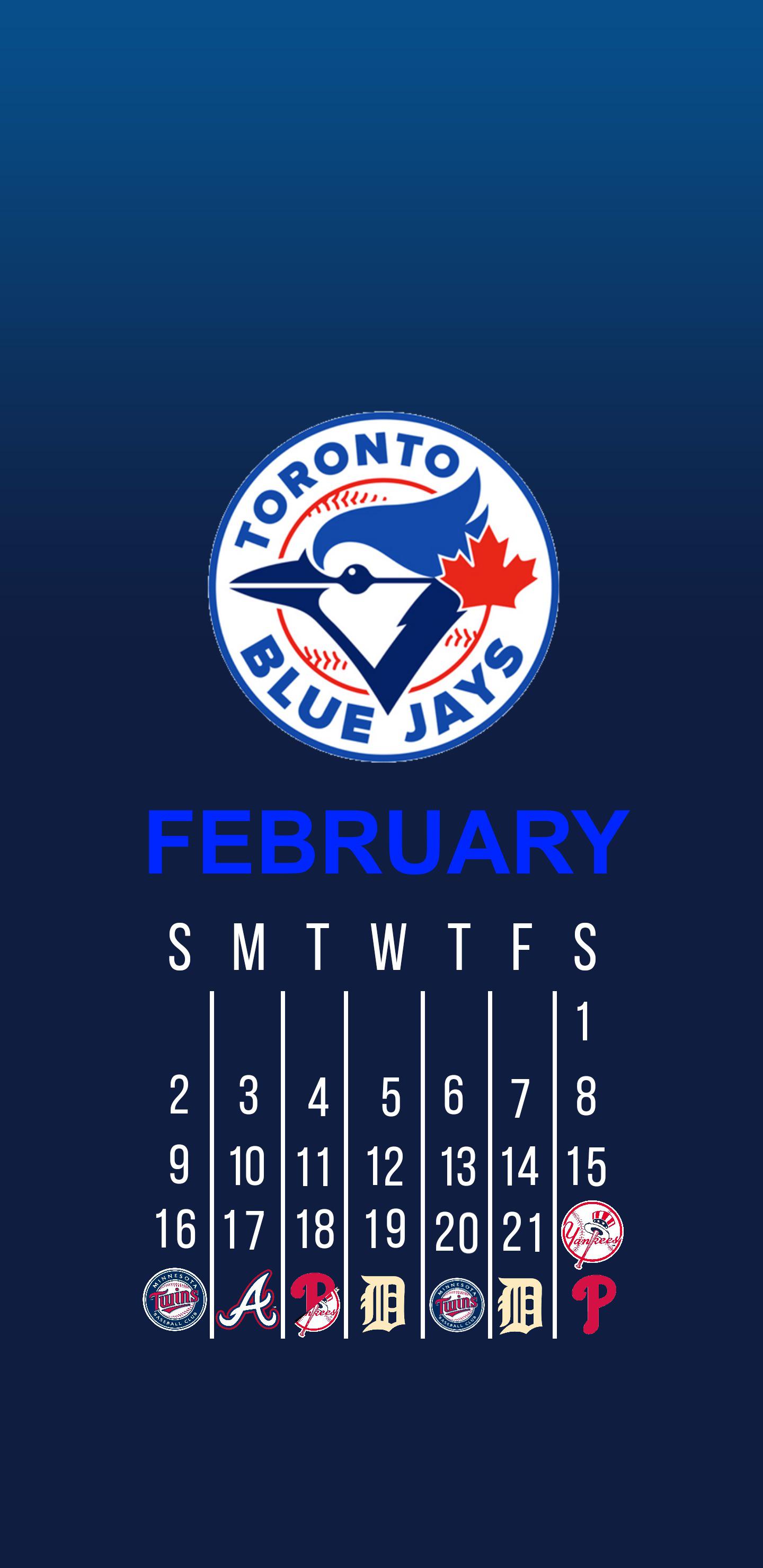 Blue Jays Phone Wallpaper Schedule r/Torontobluejays