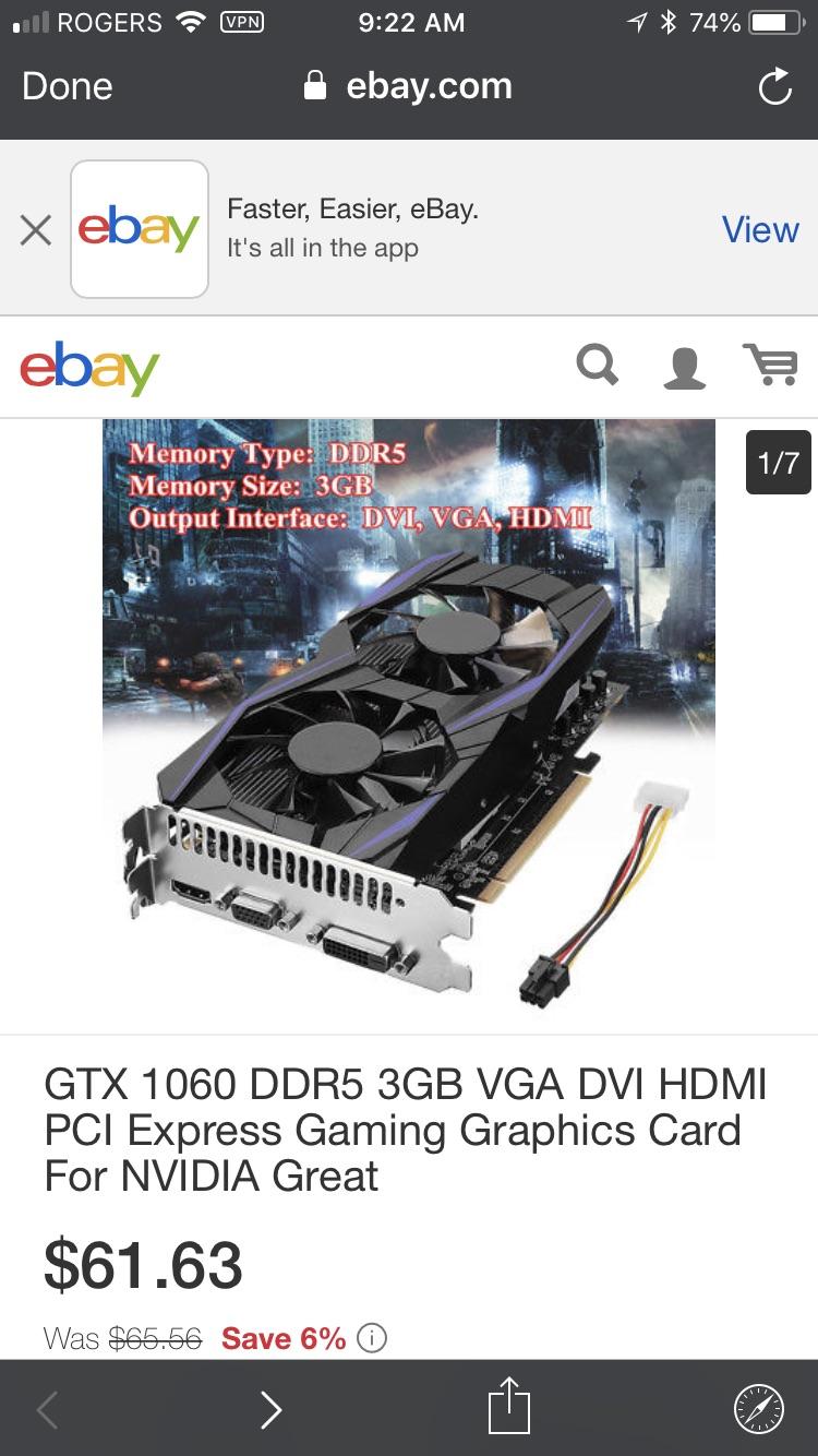 Venta > fake gtx 1060 > en stock