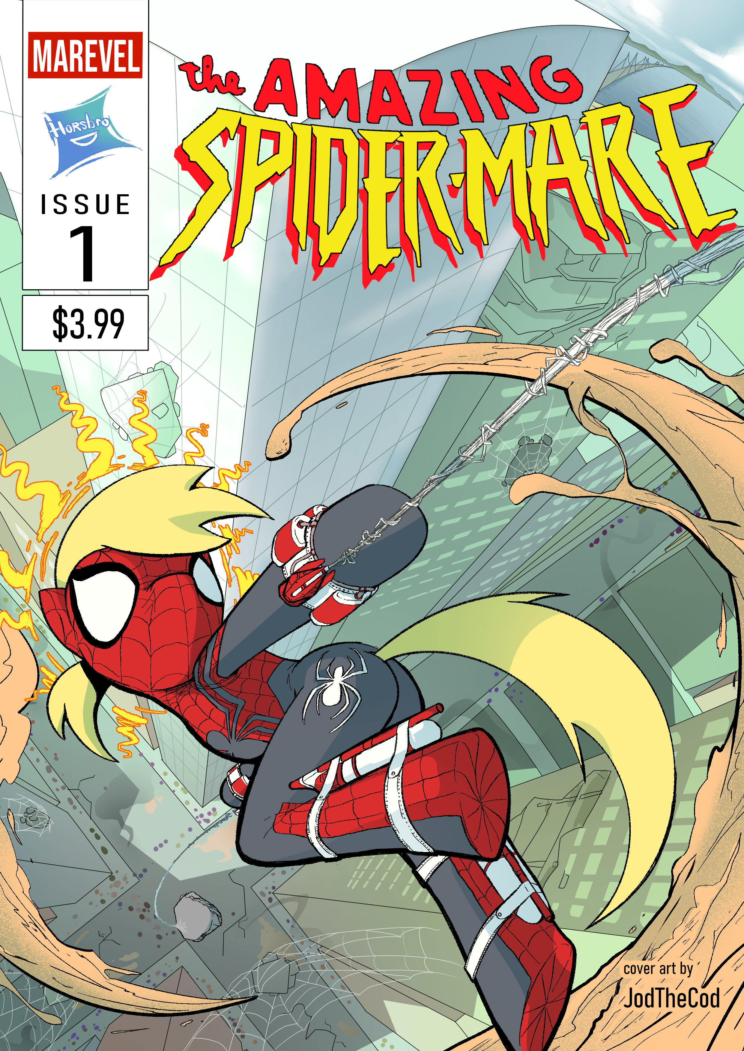 The Amazing SpiderMare Commission for a fanfiction Cover