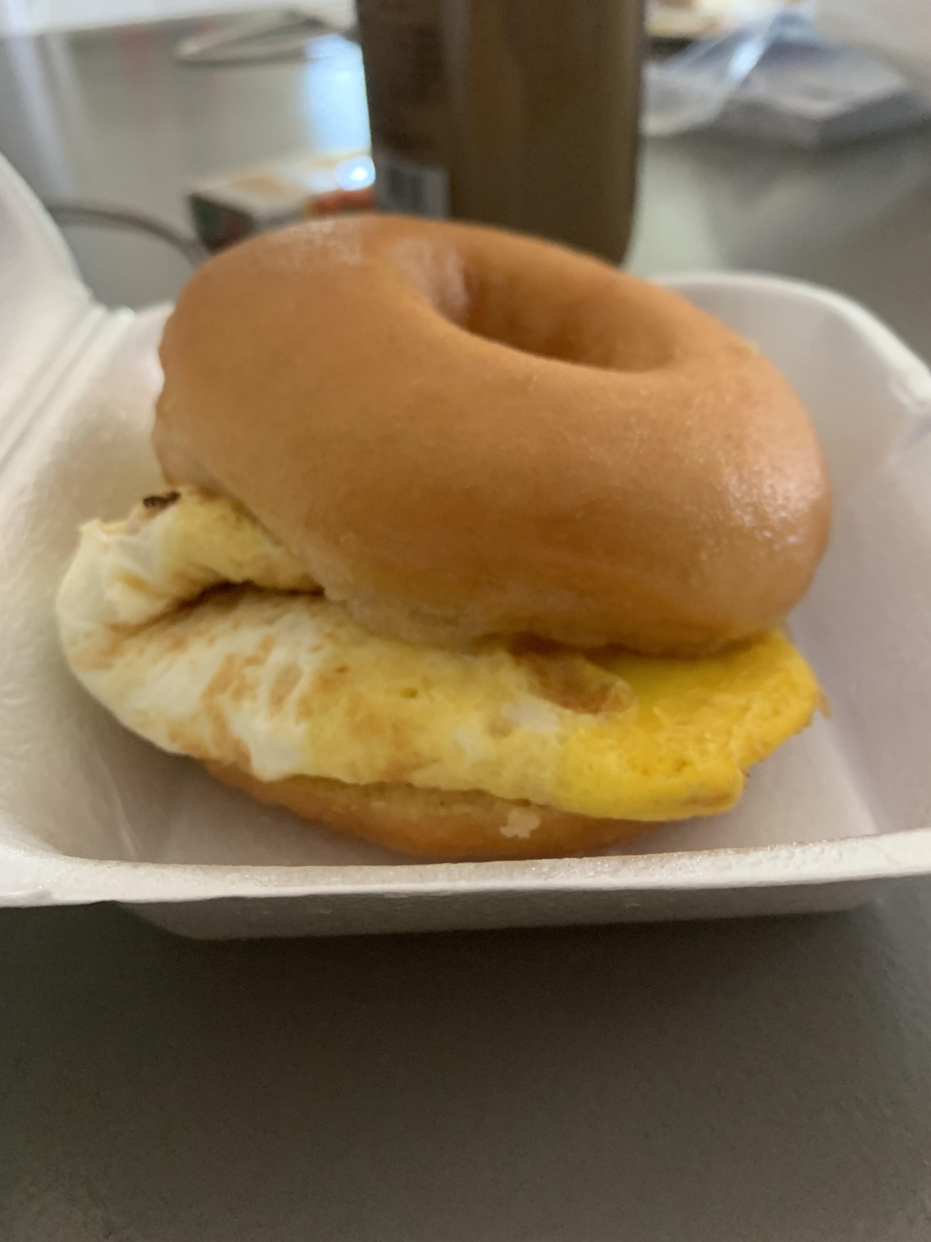 Bacon Egg & Cheese on a glazed donut r/BreakfastFood