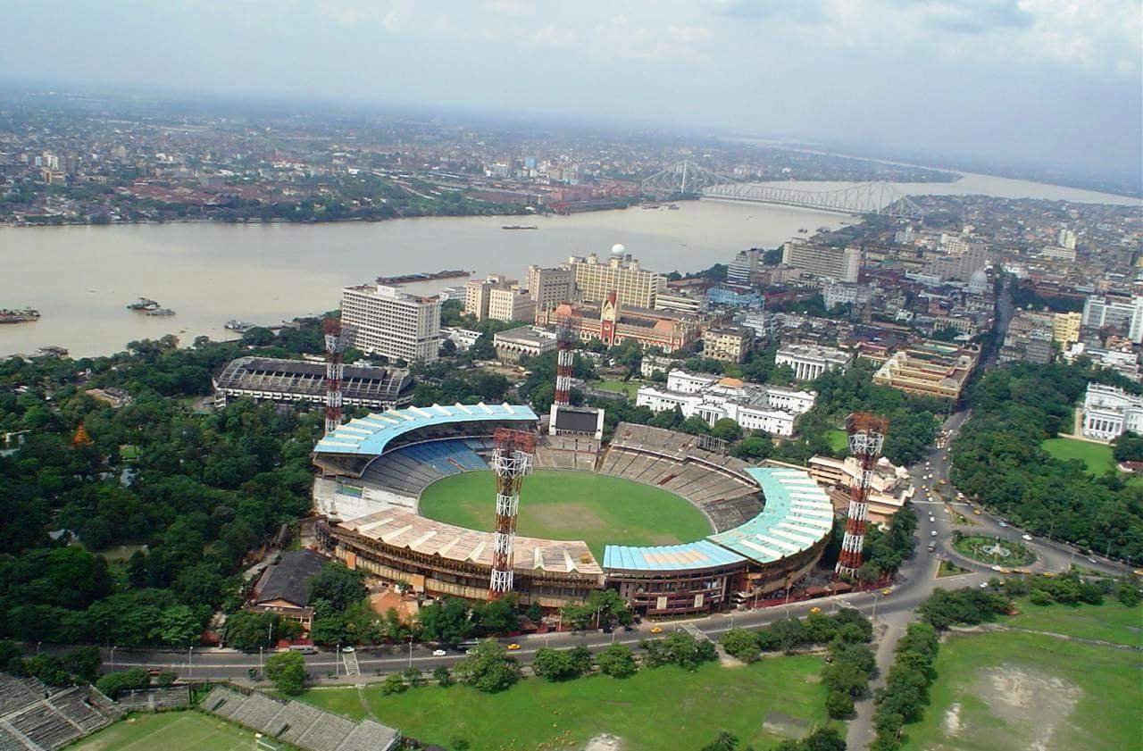 Bird's eye view of Eden Gardens Cricket Stadium, Kolkata, India r/Cricket
