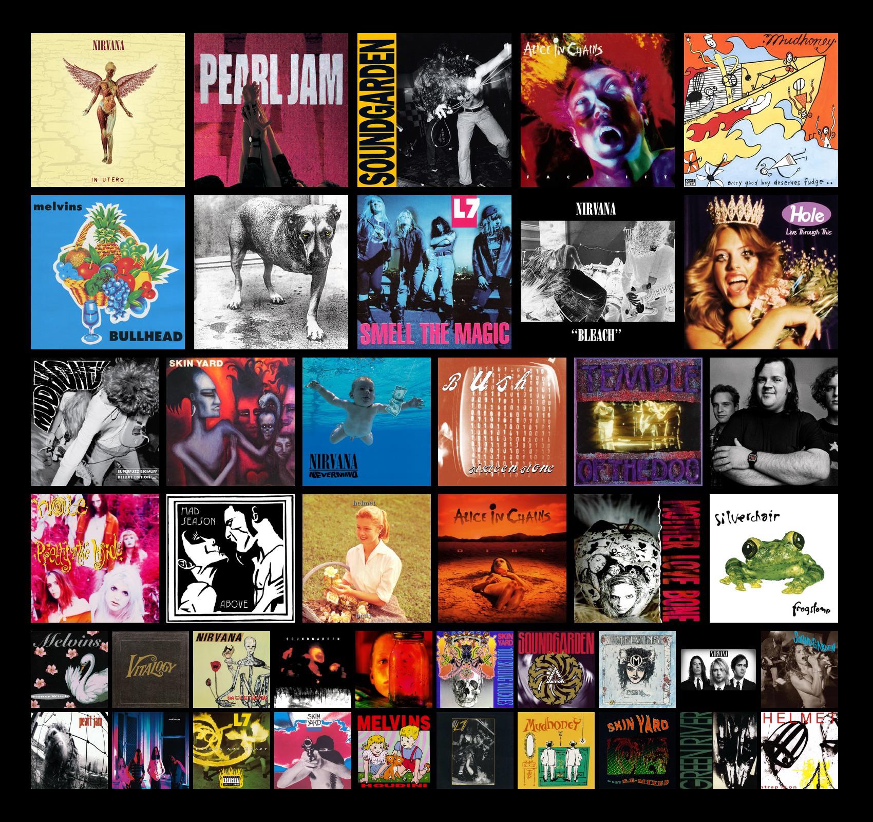 Some of my favourite grunge albums (no particular order) r/grunge