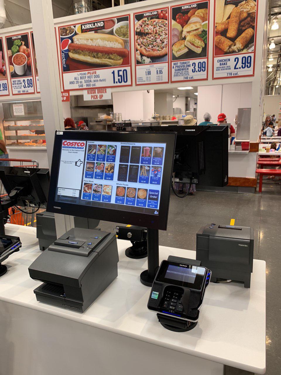 Starting today self service food court kiosk willowbrook costco r