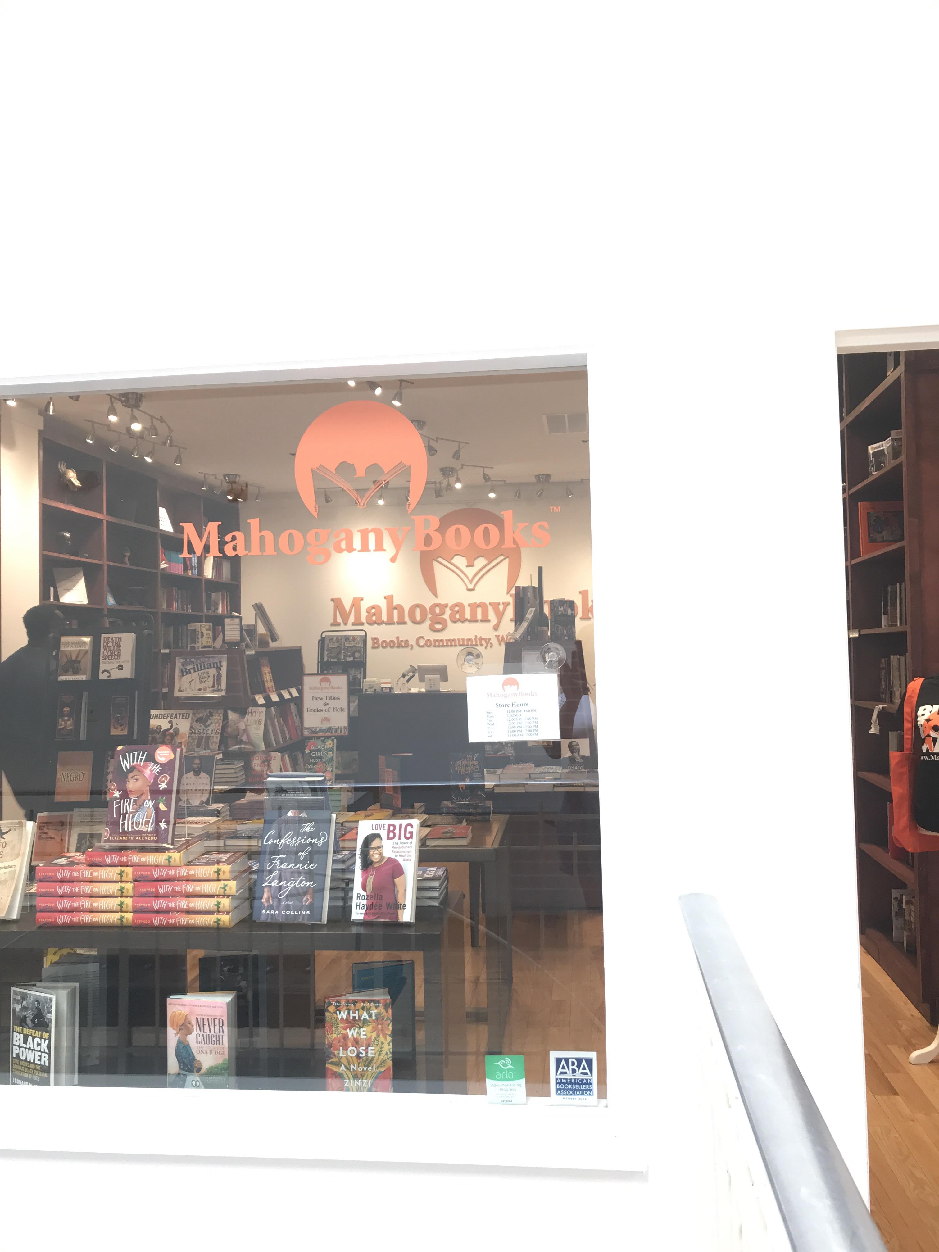 Black focused and black owned Mahogany bookstore in DC. Definitely worth checking out if y’all